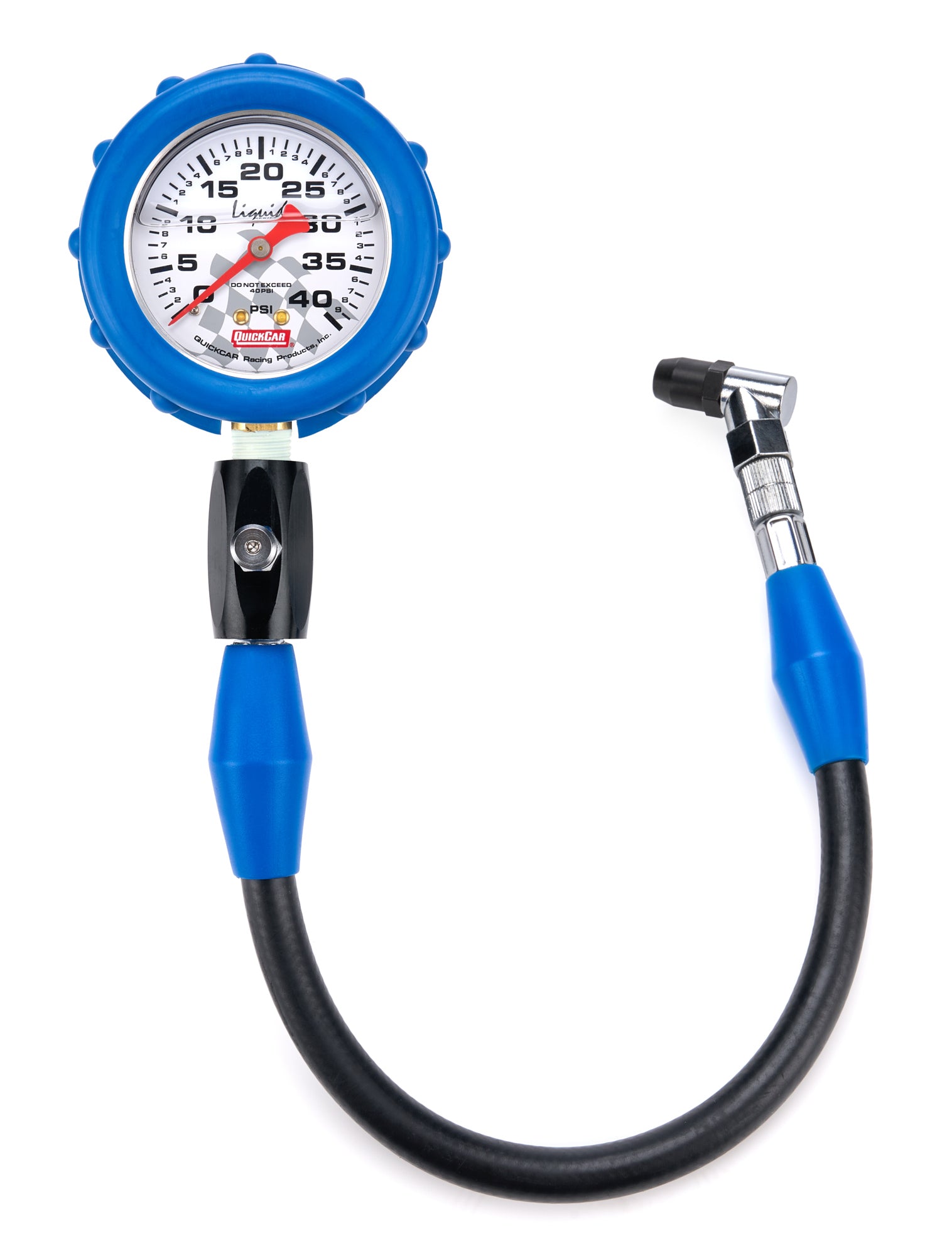 Quickcar Racing 56-041 Tire Gauge 40 PSI Liquid Filled Quickcar Racing 56-041