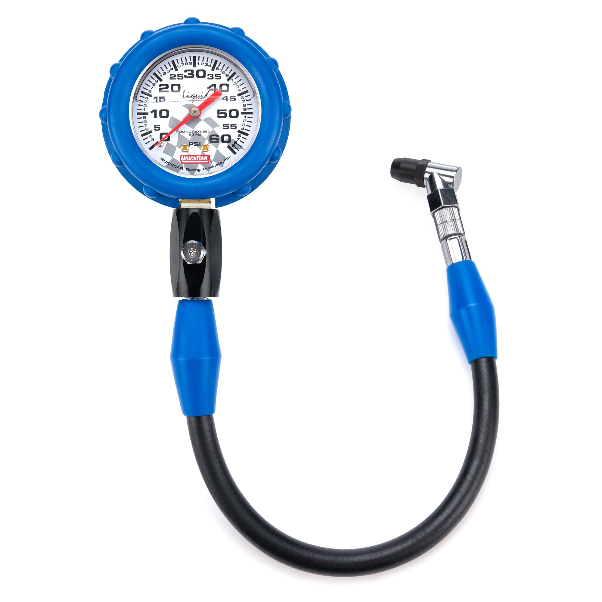 Quickcar Racing 56-061 Tire Gauge 60 PSI Liquid Filled Quickcar Racing 56-061