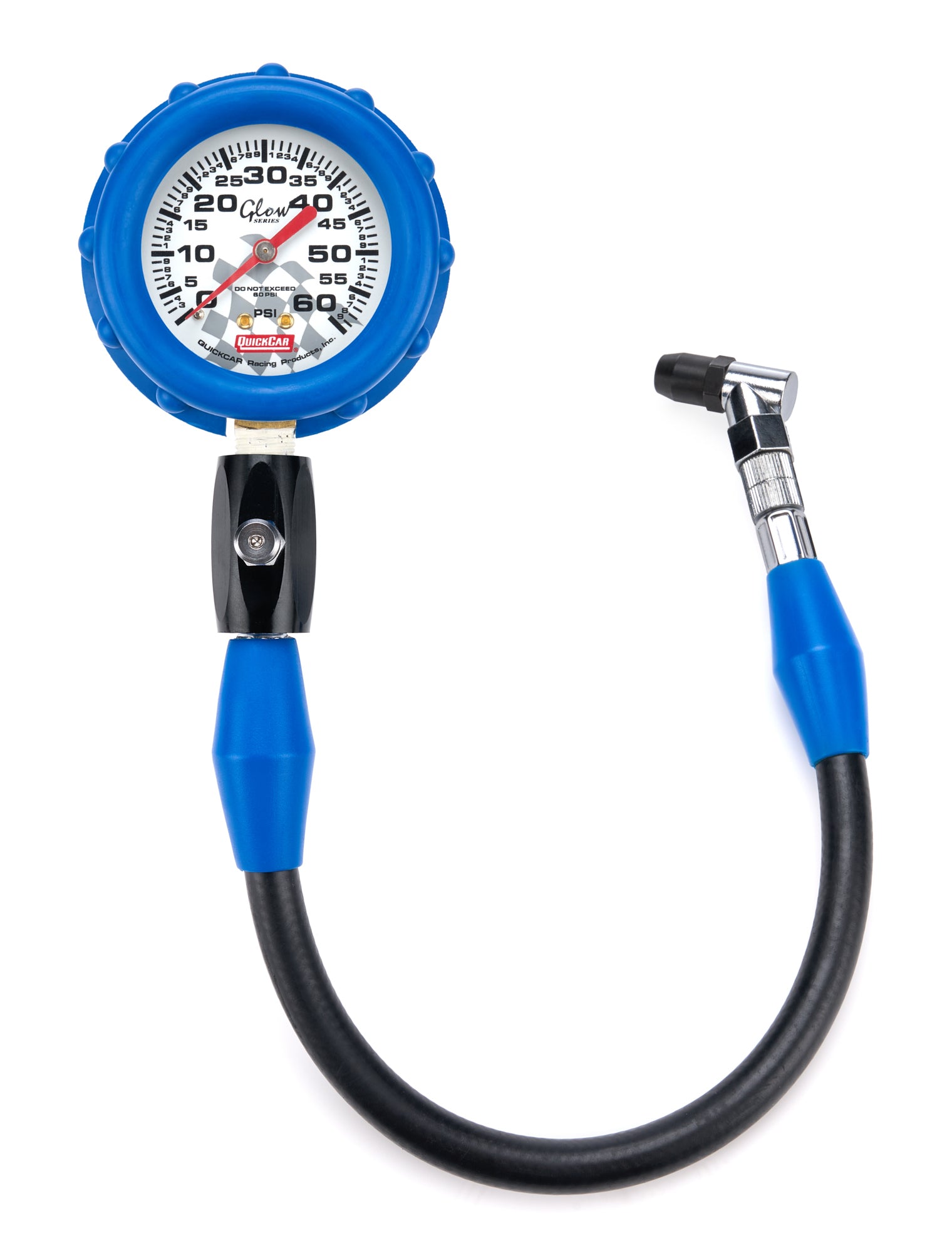 Quickcar Racing 56-062 Tire Gauge 60 PSI Glo Gauge Quickcar Racing 56-062