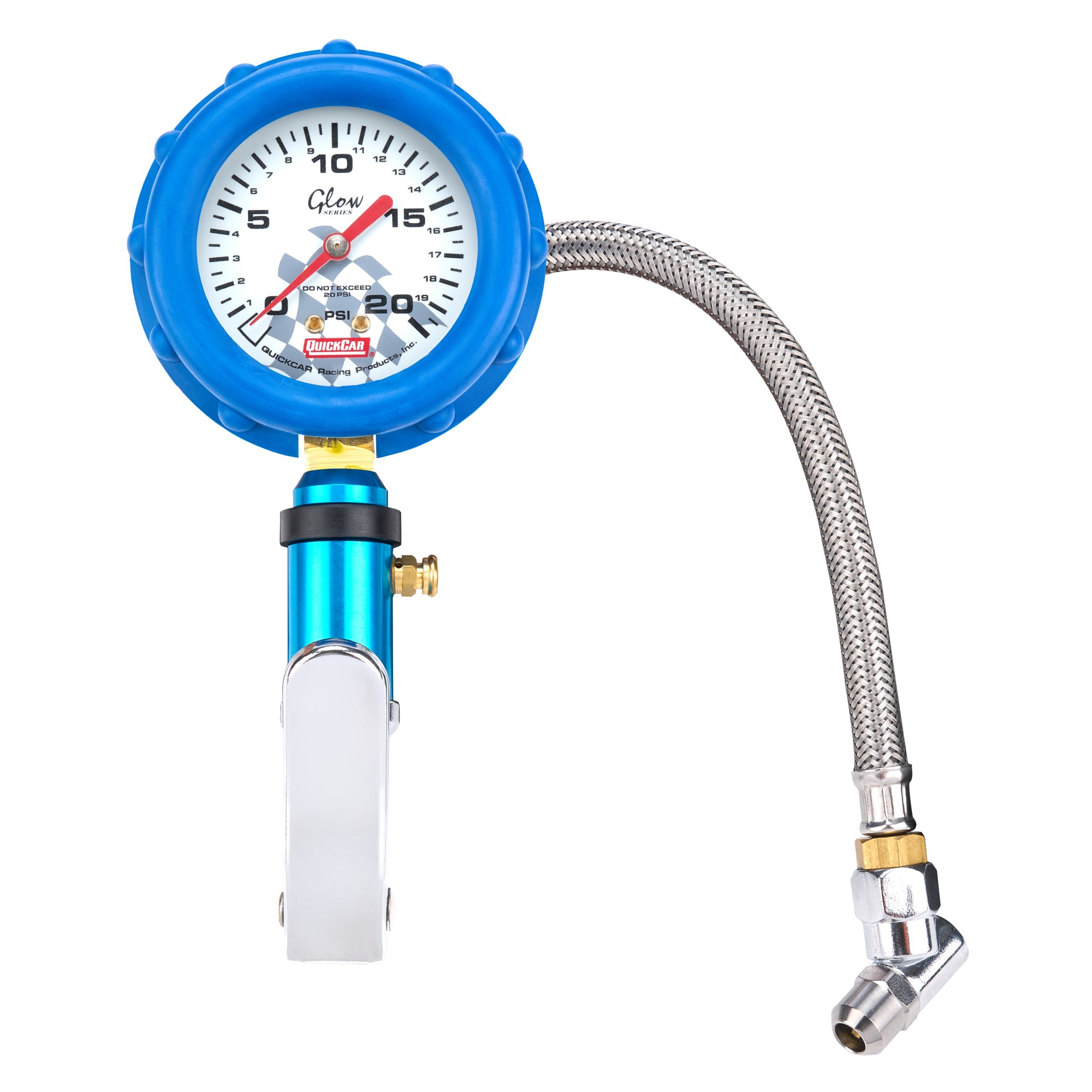 Quickcar Racing 56-222 Tire Inflator 0-20psi Glow Quickcar Racing 56-222