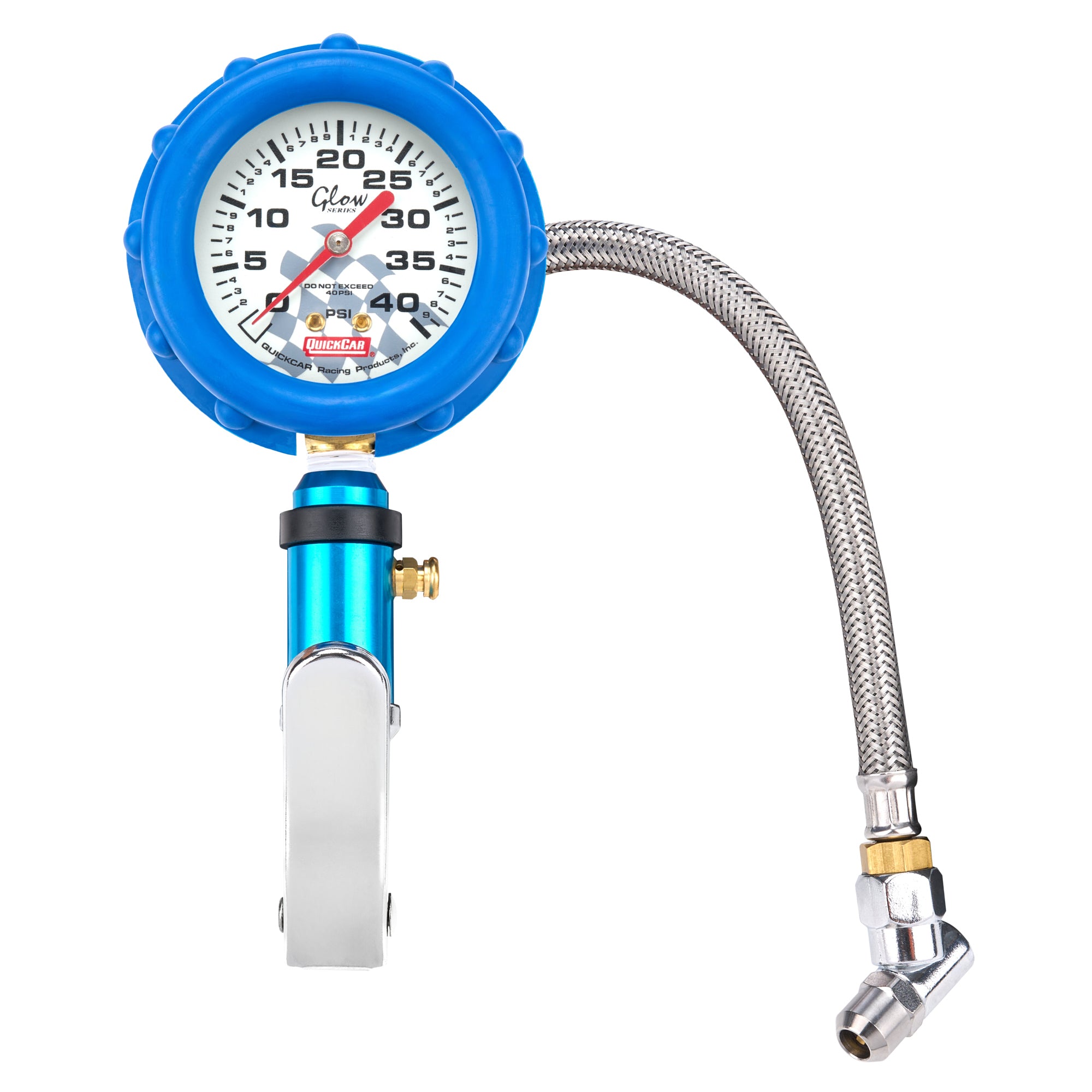 Quickcar Racing 56-242 Tire Inflator 0-40psi Glow Quickcar Racing 56-242