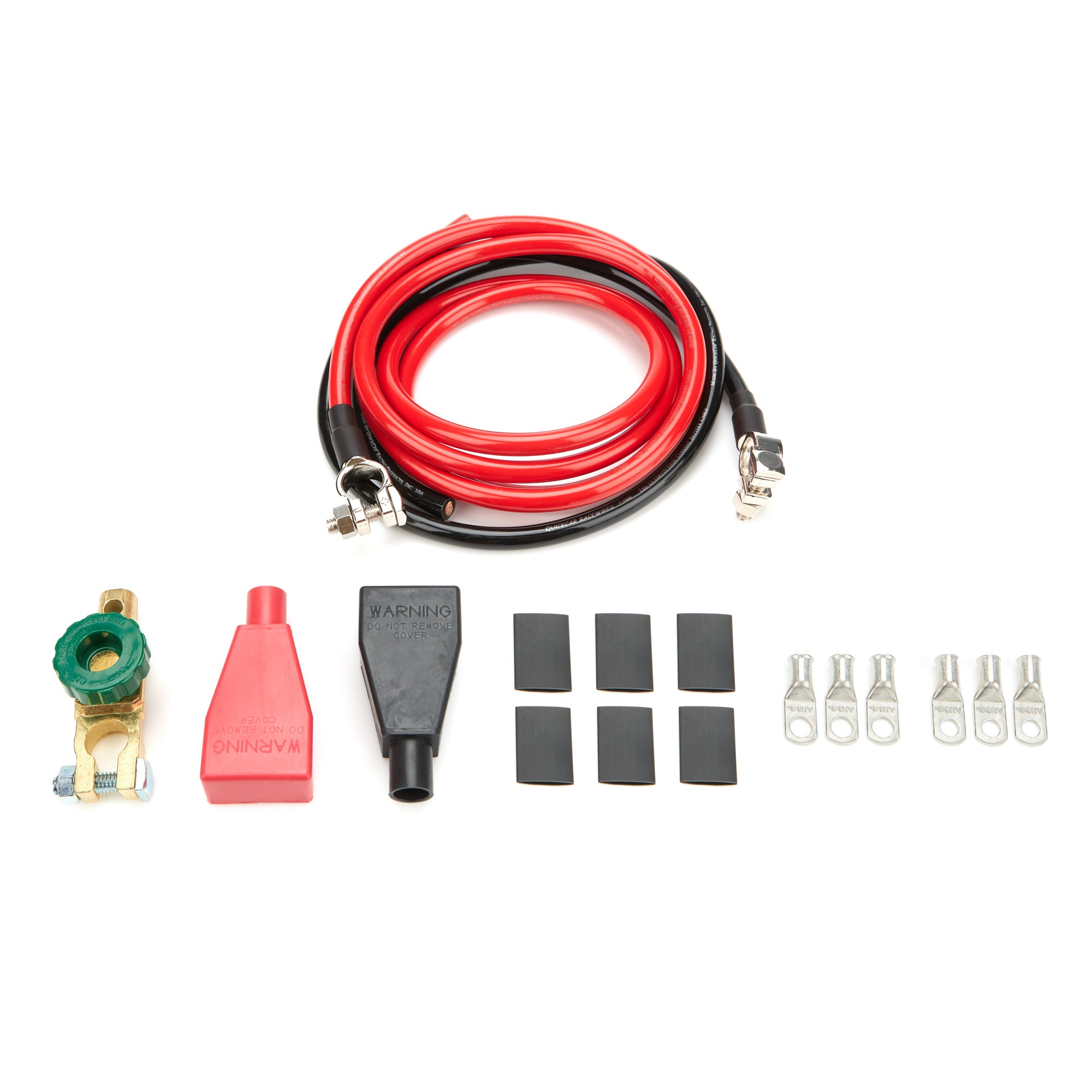 Quickcar Racing 57-001 Battery Cable Kit 4 Ga. 6ft Red & 3ft Black Quickcar Racing 57-001