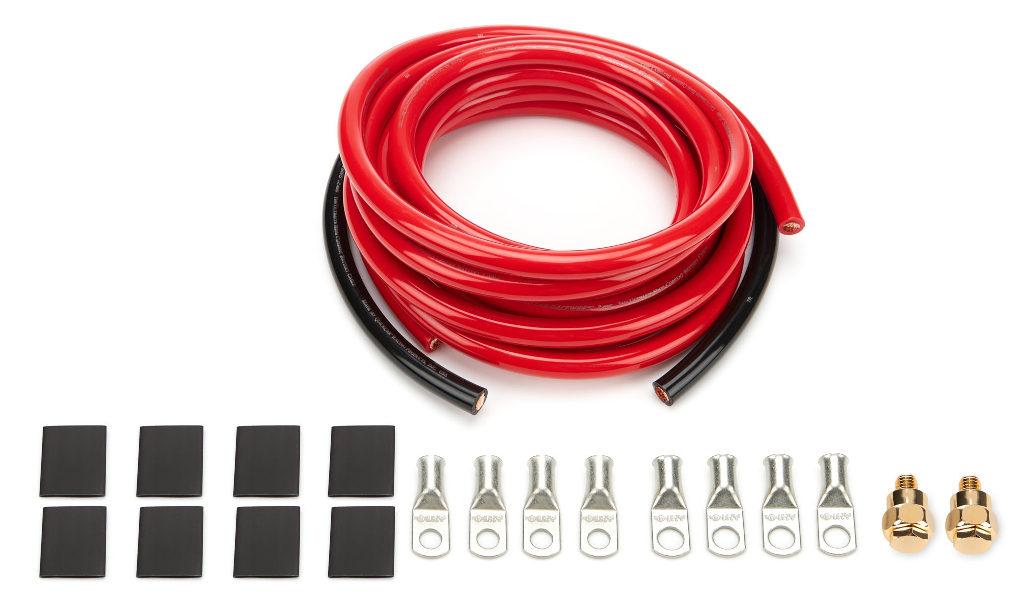 Quickcar Racing 57-011 Battery Cable Kit 2 Gauge Side Mt Quickcar Racing 57-011