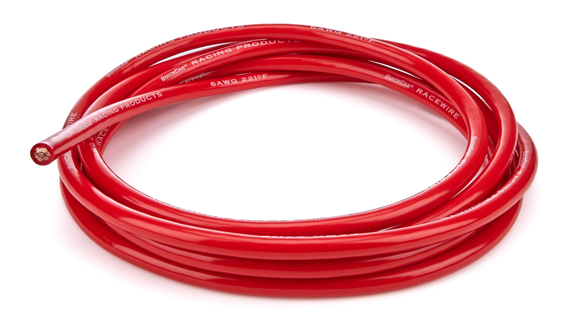 Quickcar Racing 57-2601 Battery Cable  6 Gauge Red  10ft Length Quickcar Racing 57-2601