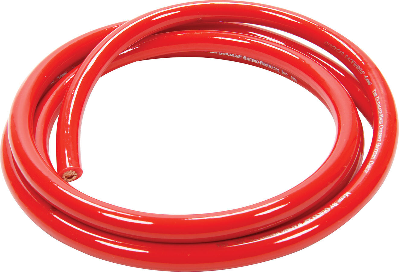 Quickcar Racing 57-341 Power Cable 4 Gauge Red 5Ft Quickcar Racing 57-341