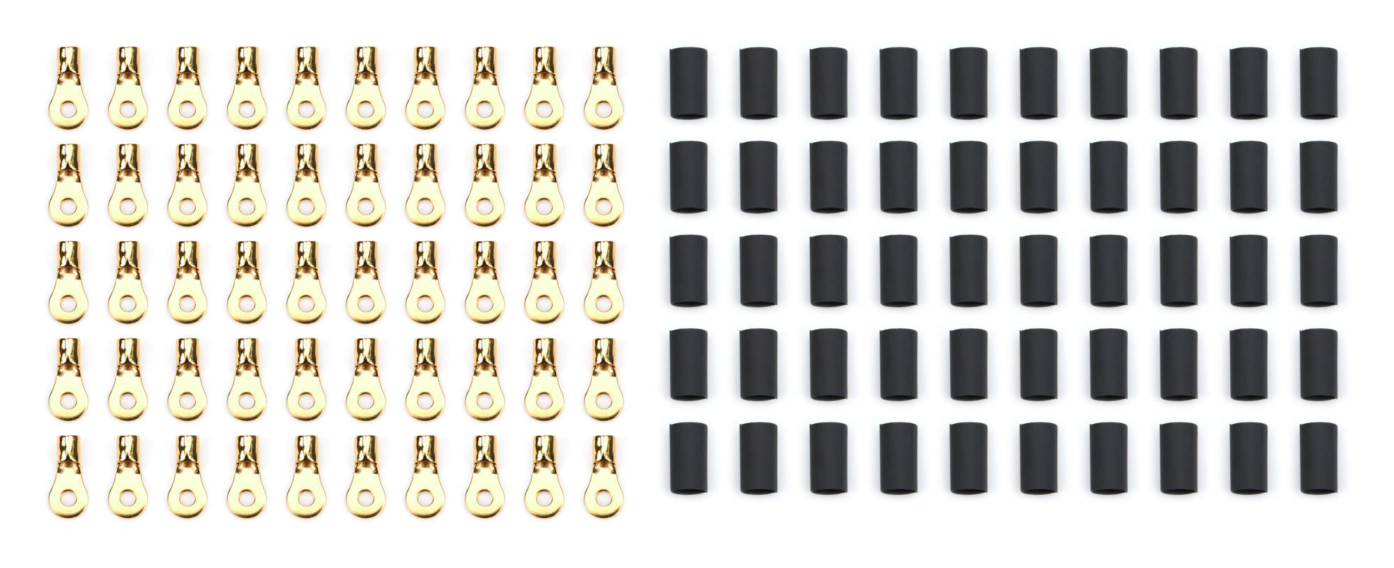 Quickcar Racing 57-450-50 Ring Terminal #6 10-12 Ga w/Heat Shrink 50pk Quickcar Racing 57-450-50