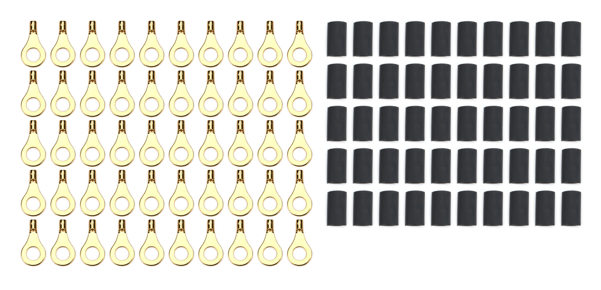 Quickcar Racing 57-460-50 Ring Terminal 1/4in 18- 22 Ga w/Heat Shrink 50pk Quickcar Racing 57-460-50