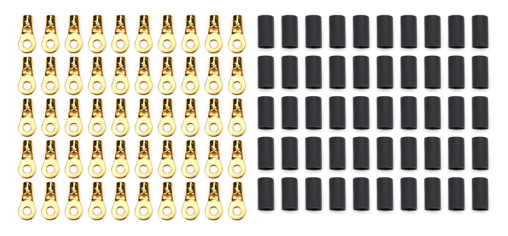 Quickcar Racing 57-468-50 Ring Terminal #8 10-12 Ga w/Heat Shrink 50pk Quickcar Racing 57-468-50