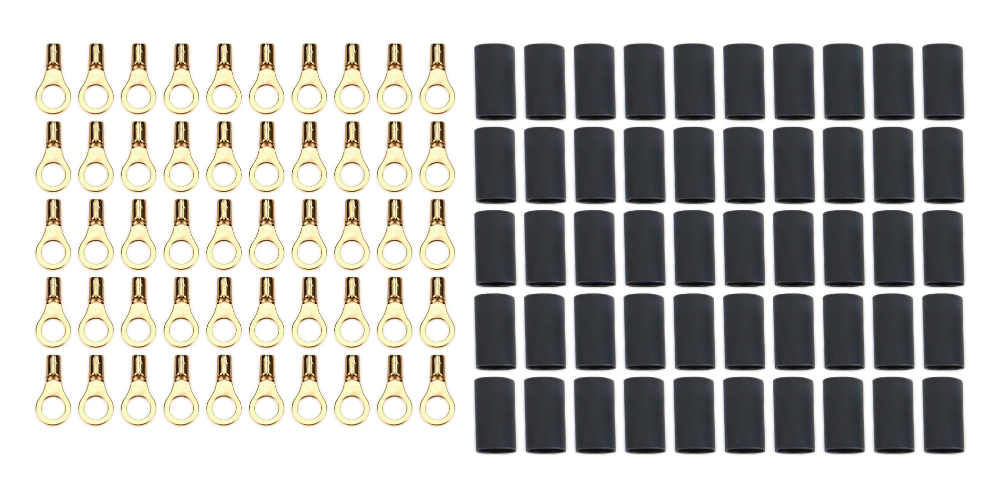 Quickcar Racing 57-477-50 Ring Terminal #10 16-22 Ga w/Heat Shrink 50pk Quickcar Racing 57-477-50