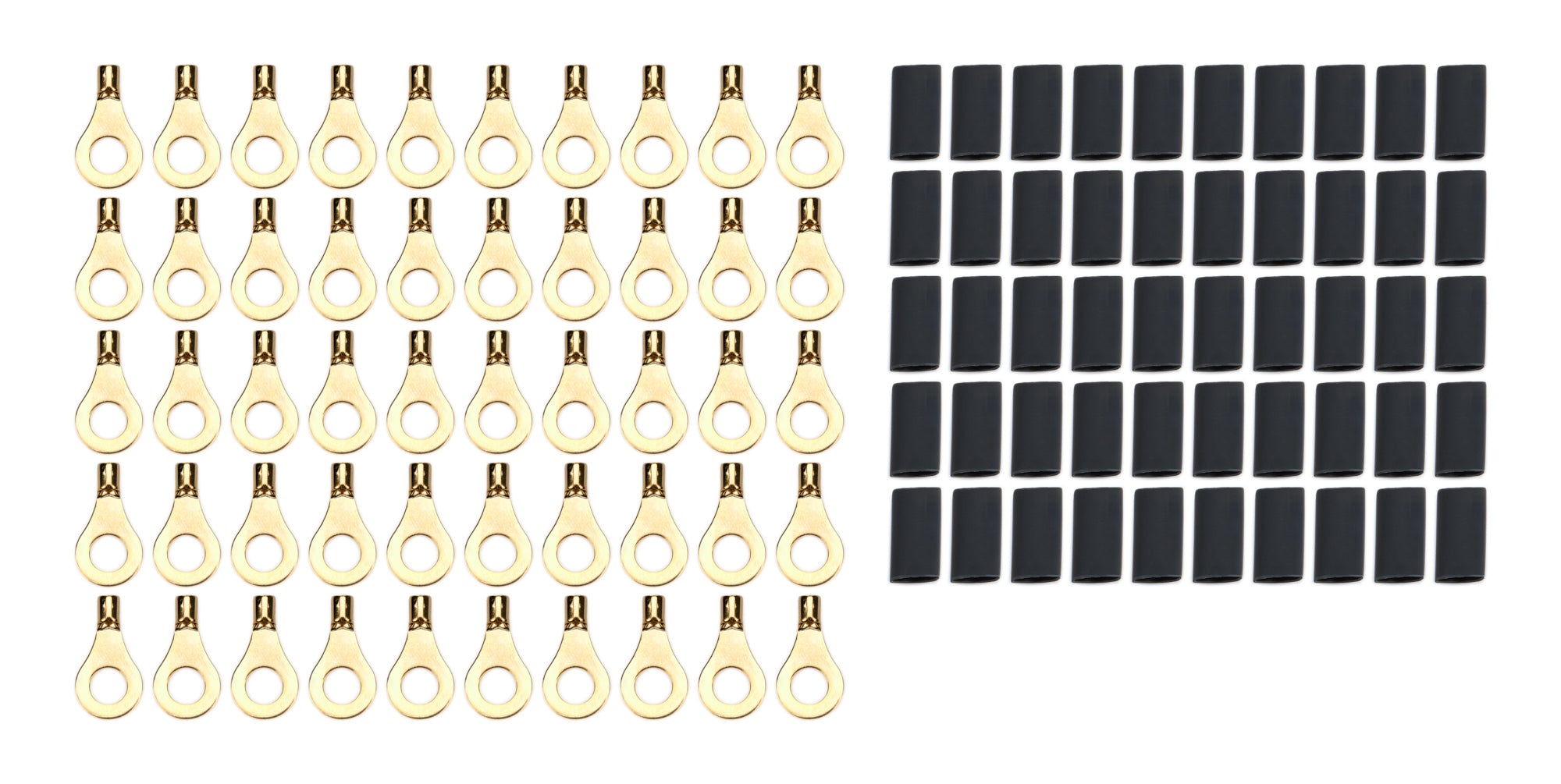 Quickcar Racing 57-478-50 Ring Terminal 1/4in 14- 16 Ga w/Heat Shrink 50pk Quickcar Racing 57-478-50