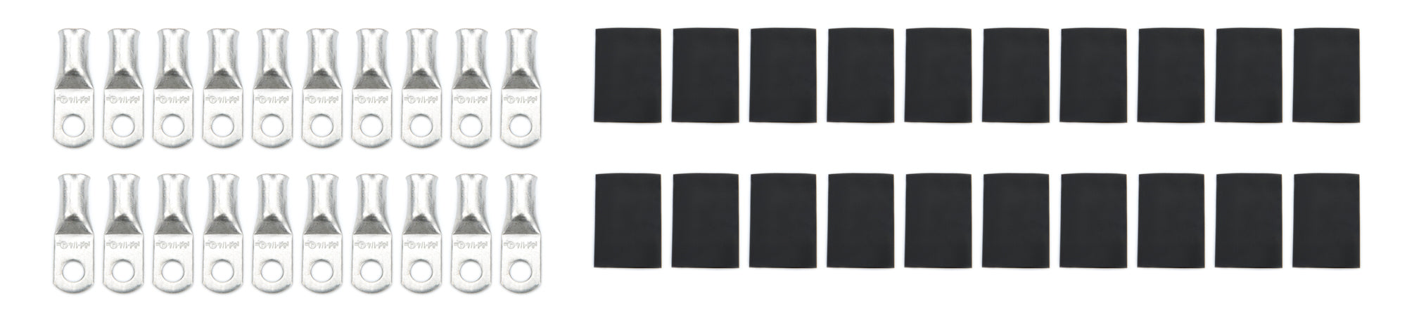 Quickcar Racing 57-525-20 Ring Terminal 1/4in 4 Ga w/Heat Shrink 20pk Quickcar Racing 57-525-20