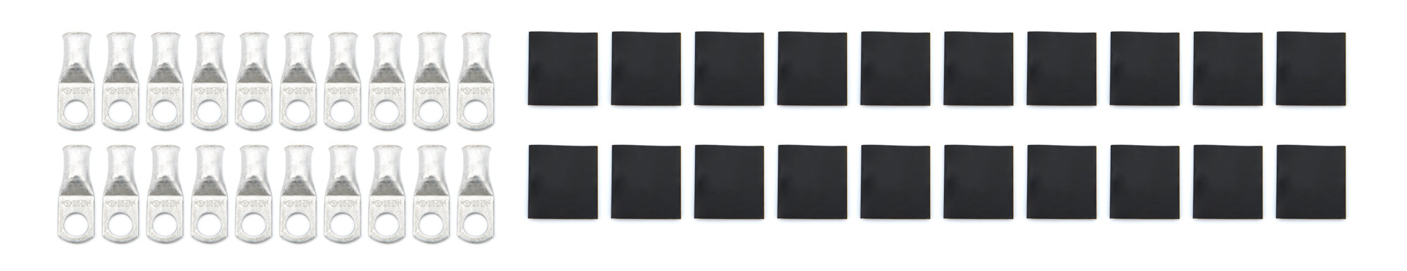 Quickcar Racing 57-550-20 Ring Terminal 3/8in 2 Ga w/Heat Shrink 20pk Quickcar Racing 57-550-20