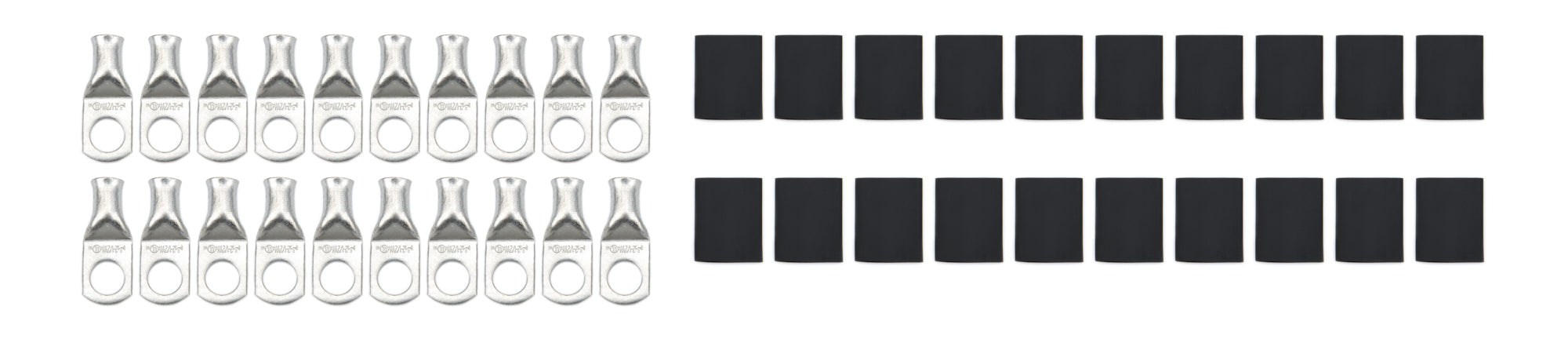 Quickcar Racing 57-560-20 Ring Terminal 1/2in 2 Ga w/Heat Shrink 20pk Quickcar Racing 57-560-20
