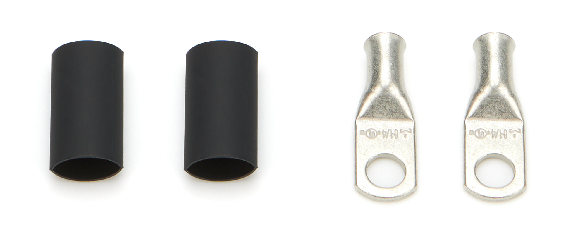 Quickcar Racing 57-570 Power Ring 8 AWG 1/4in Hole Pair w/Heat Shrink Quickcar Racing 57-570