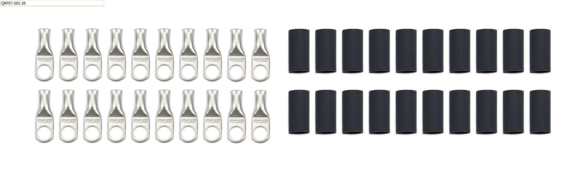 Quickcar Racing 57-581-20 Ring Terminals 5/16in 6 Ga w/Heat Shrink 20pk Quickcar Racing 57-581-20