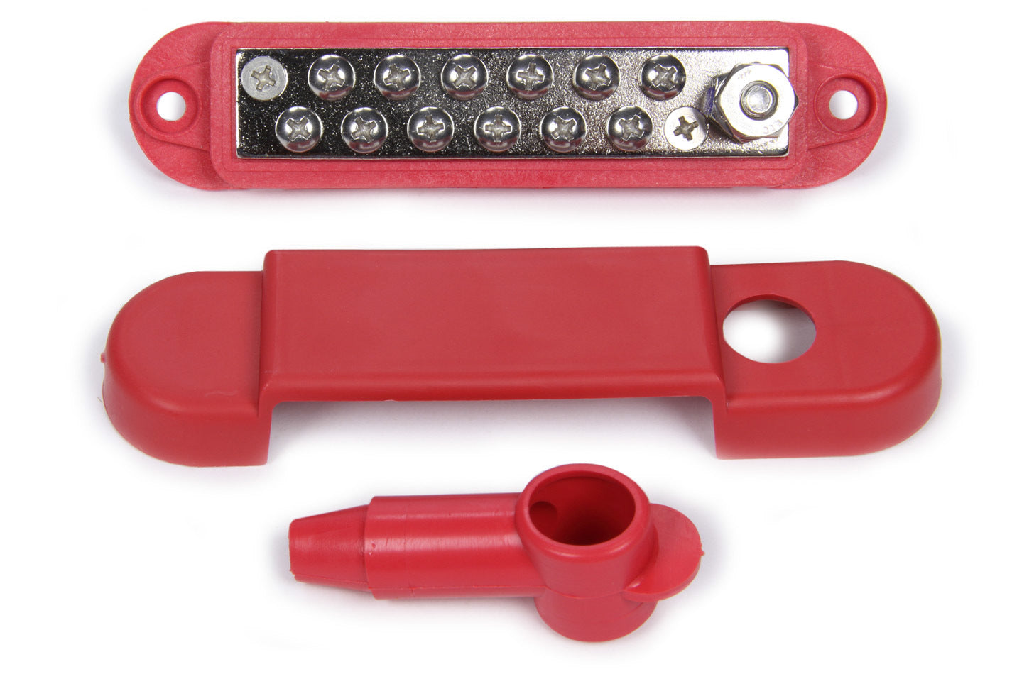 Quickcar Racing 57-8012 Red Terminal Buss Bar w/Covers Quickcar Racing 57-8012