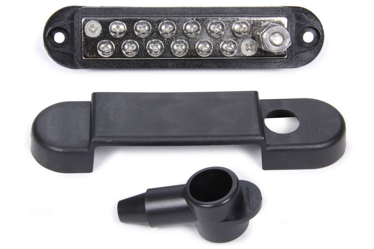 Quickcar Racing 57-8022 Black Terminal Buss Bar w/Covers Quickcar Racing 57-8022