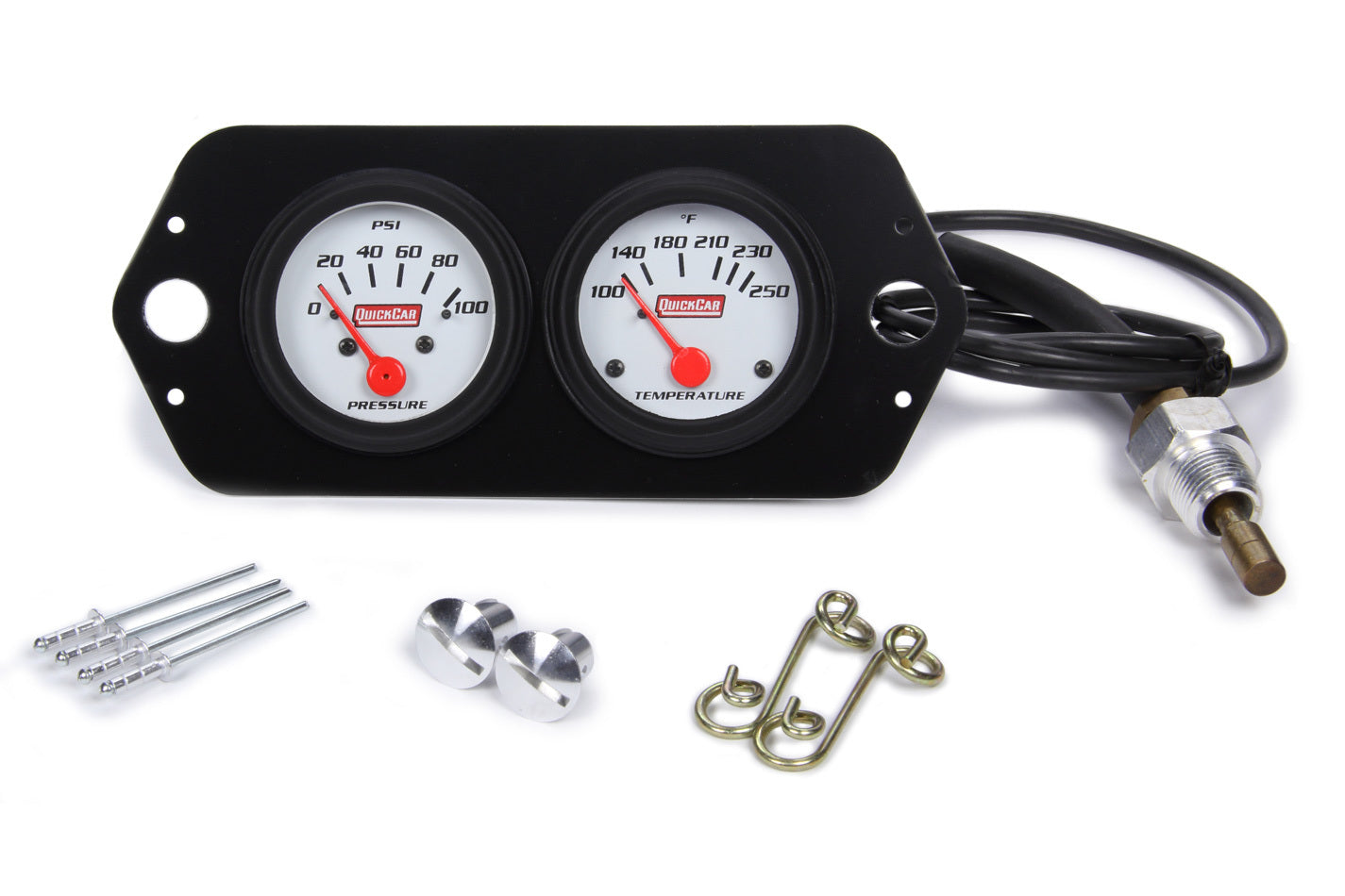 Quickcar Racing 61-2204 Gauge Panel 2in Open Wheel Quickcar Racing 61-2204