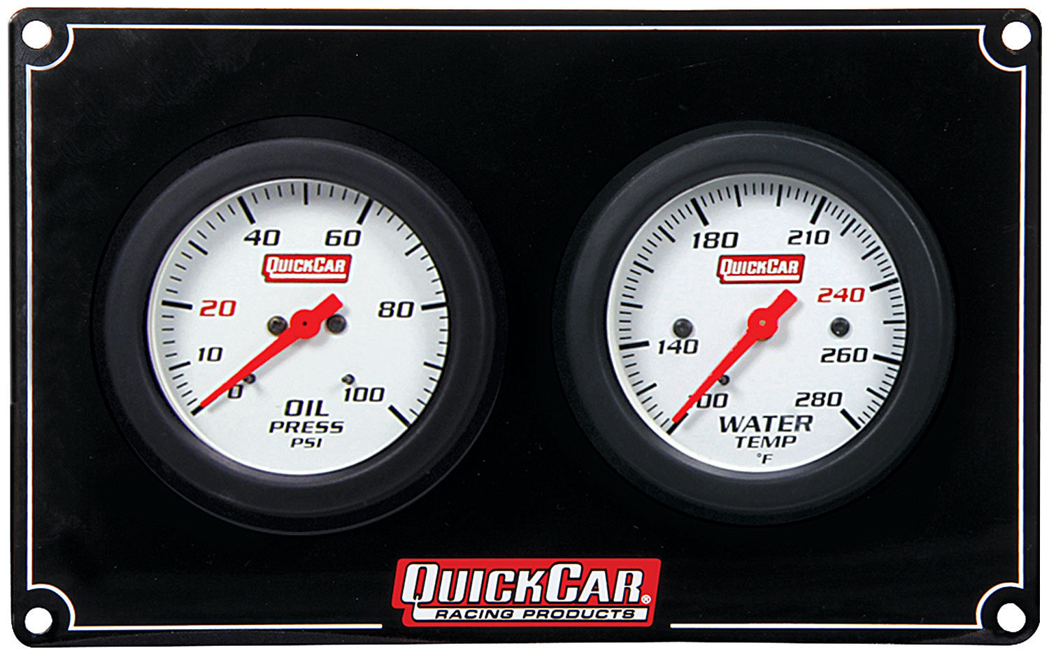 Quickcar Racing 61-7001 2 Gauge Extreme Panel OP/WT Quickcar Racing 61-7001