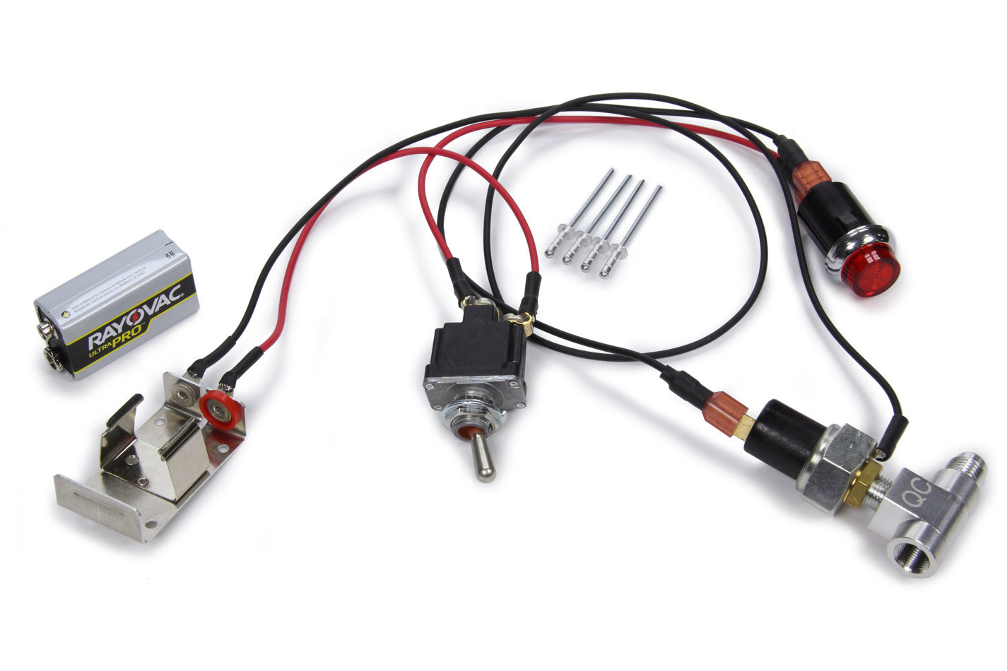 Quickcar Racing 61-718 Oil Pressure Warning Kit Deluxe Quickcar Racing 61-718