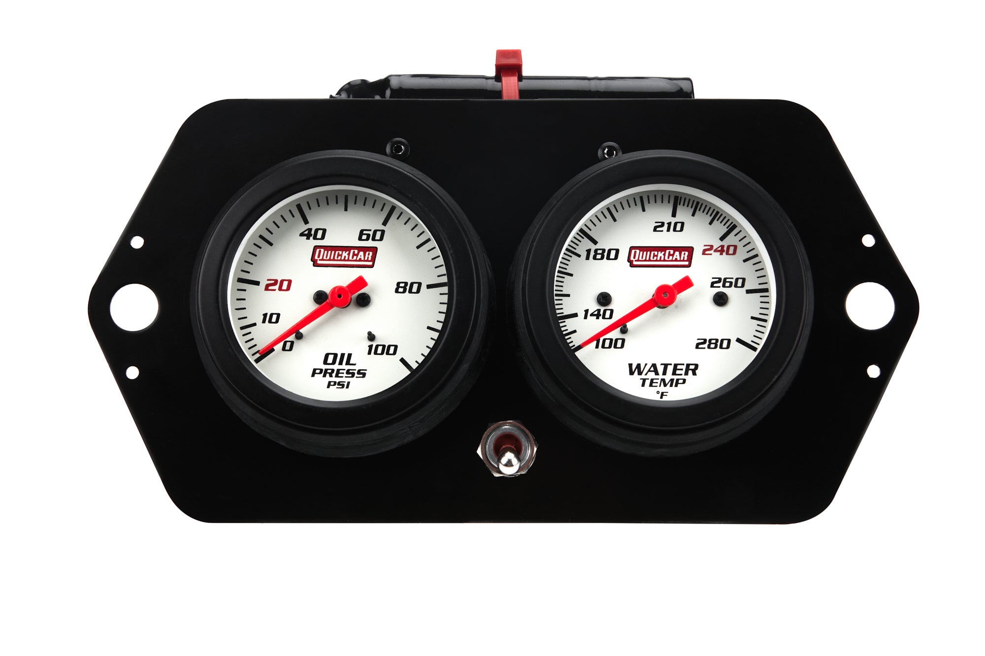Quickcar Racing 61-7705 Extreme QuickCar Sprint Gauge Panel OP/WT Quickcar Racing 61-7705