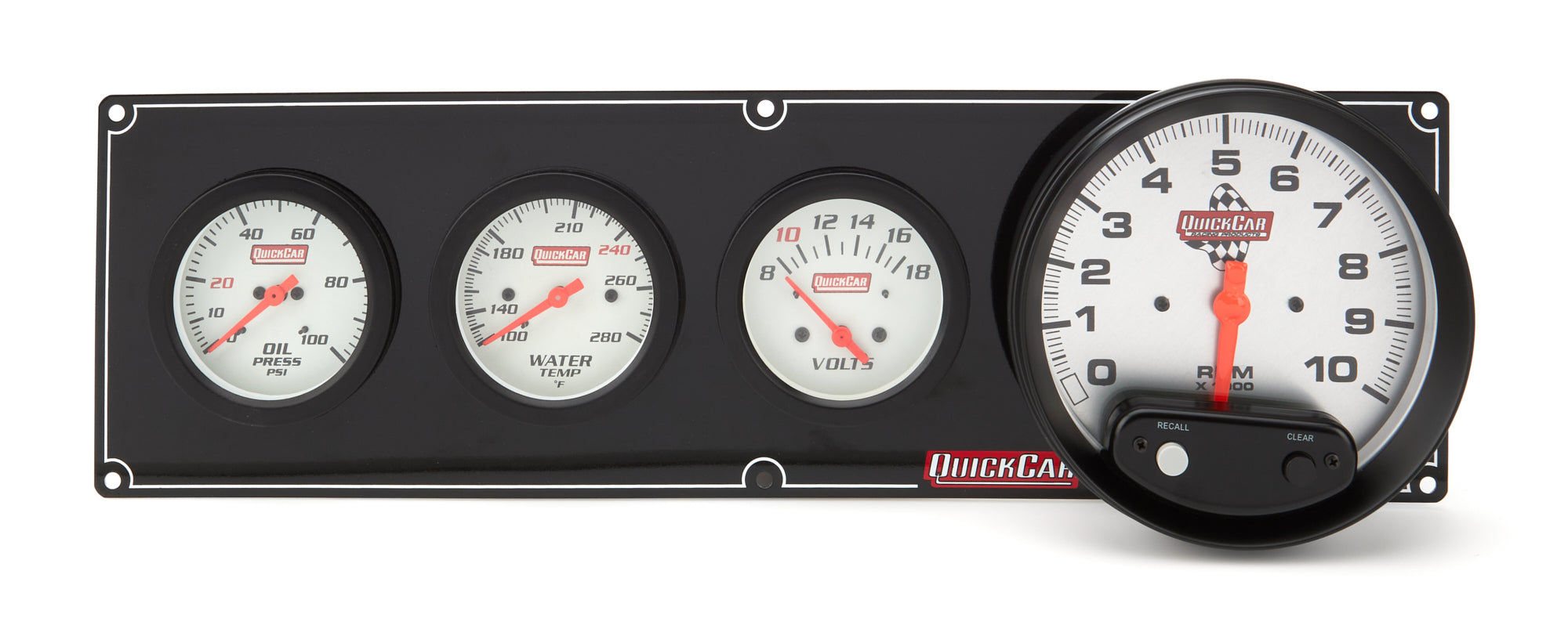 Quickcar Racing 61-7747 Extreme 3-1 OP/WT/Volt w/ 5in Tach Quickcar Racing 61-7747