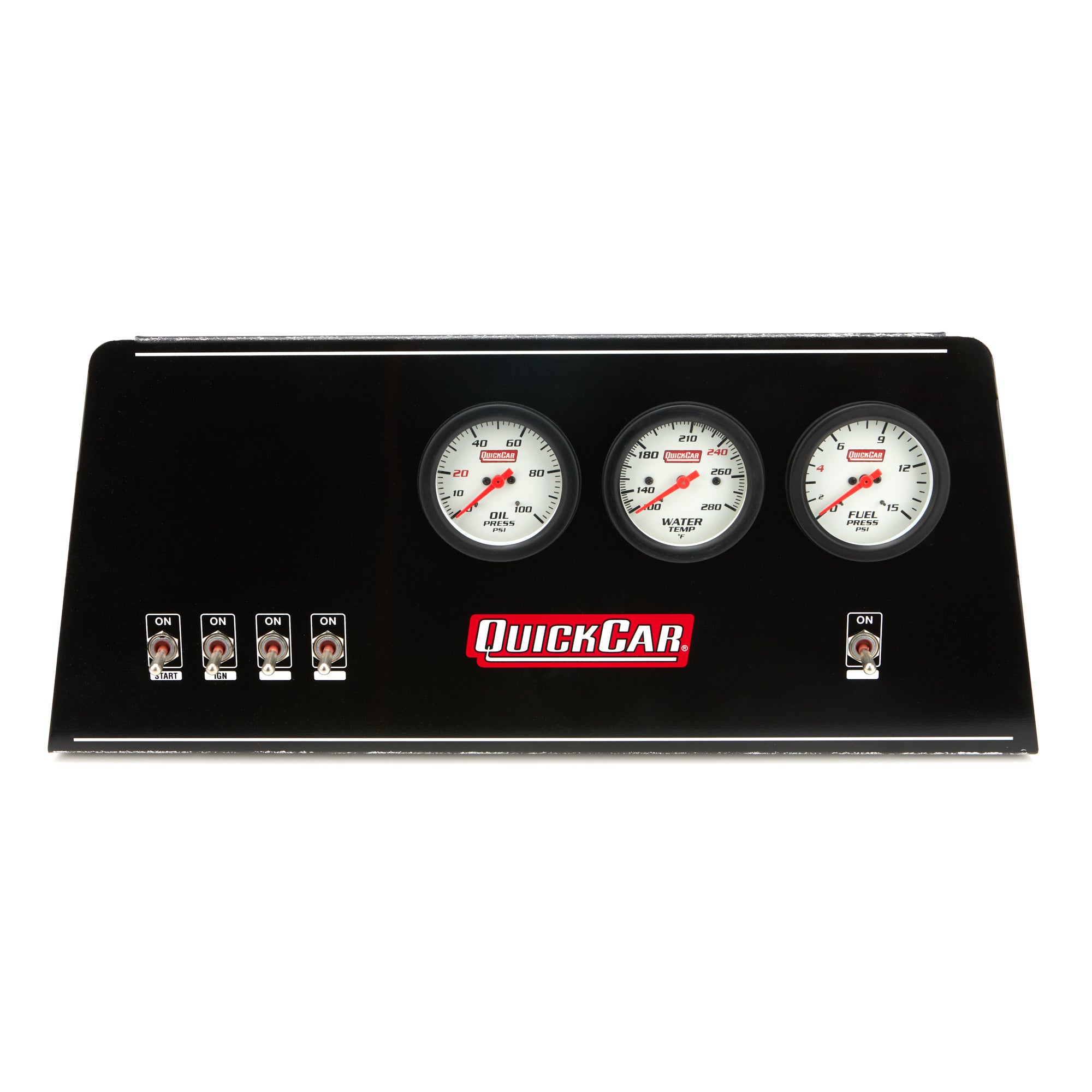 Quickcar Racing 61-812-038 Dash Panel NE Mod Ext OP/WT/FP Single Ign Quickcar Racing 61-812-038