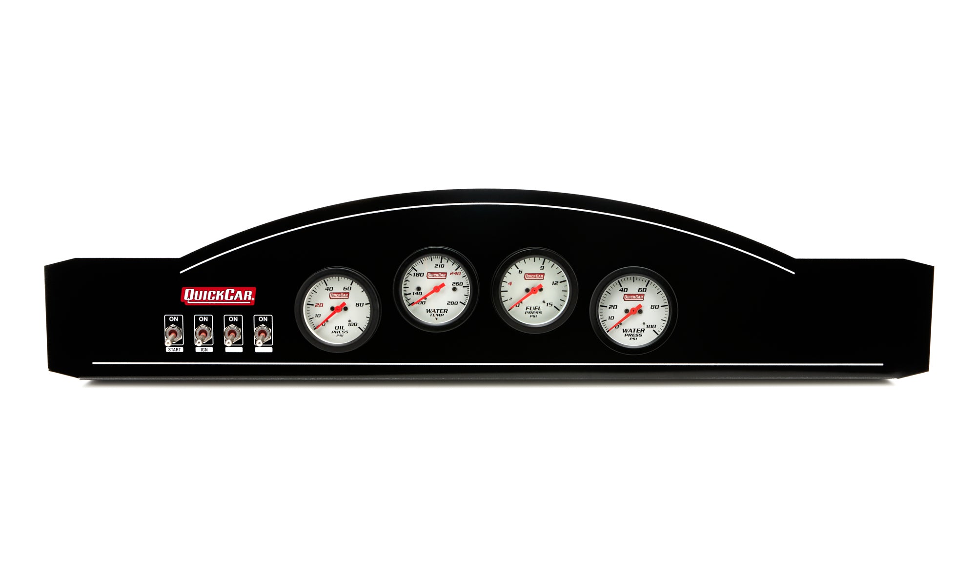 Quickcar Racing 61-826-034 Dash Panel Ext OP/WT/ FP/WP Sng Ign Dual Pckup Quickcar Racing 61-826-034