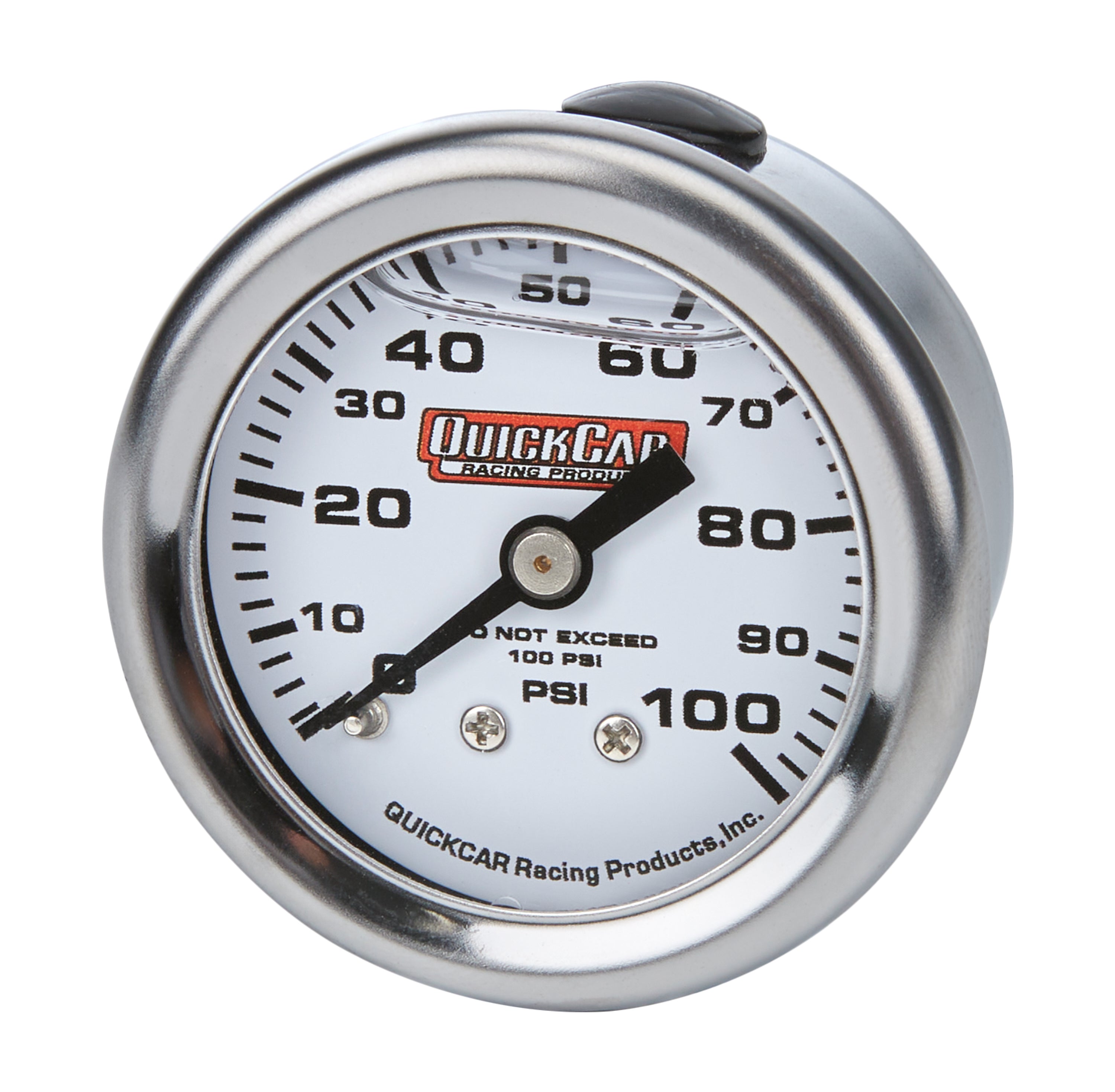 Quickcar Racing 611-90100 Pressure Gauge 0-100 PSI 1.5in Liquid Filled Quickcar Racing 611-90100