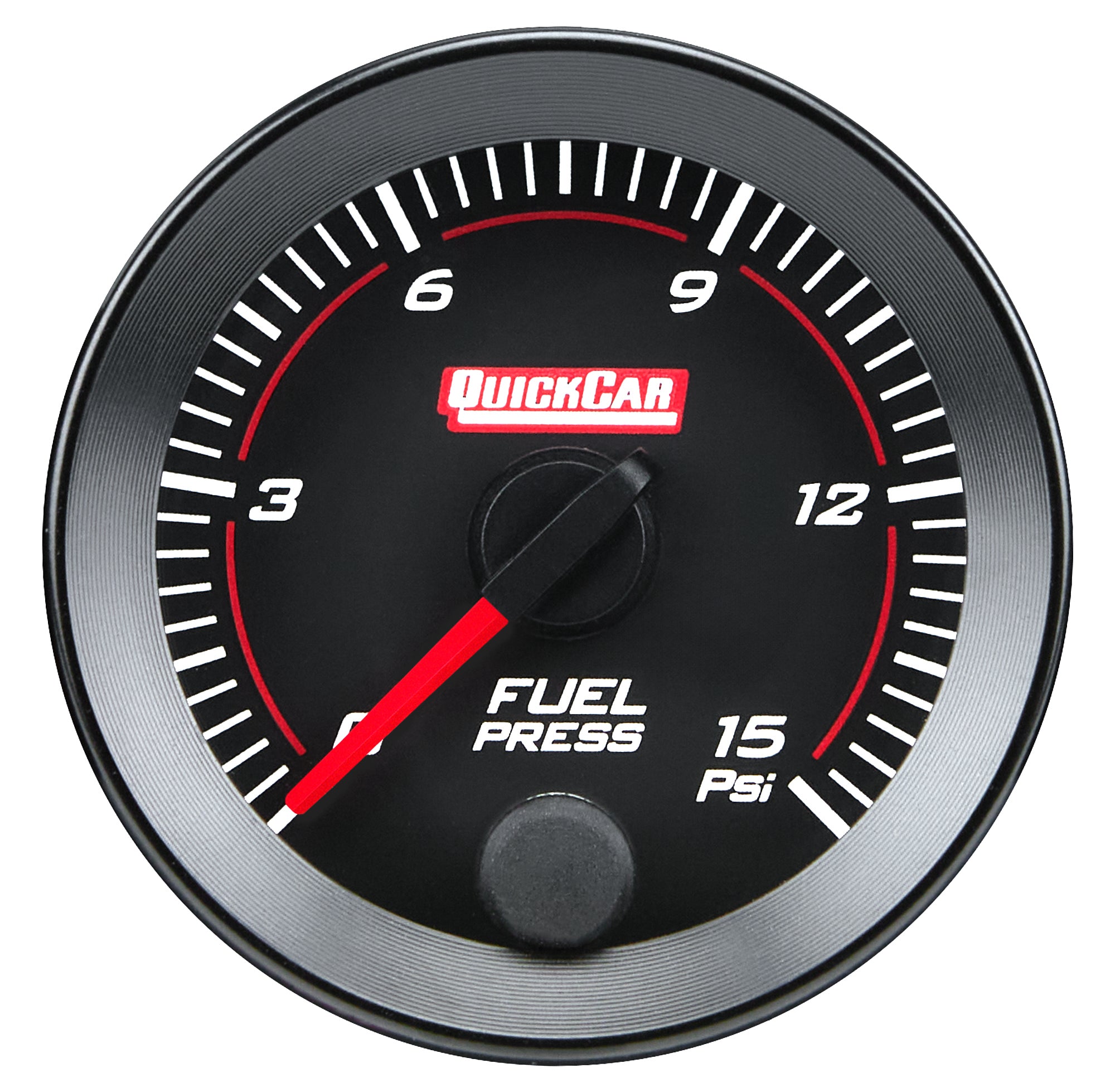 Quickcar Racing 65-000 RedLine  Gauge 2-1/16in Fuel Pressure 0-15ps Quickcar Racing 65-000