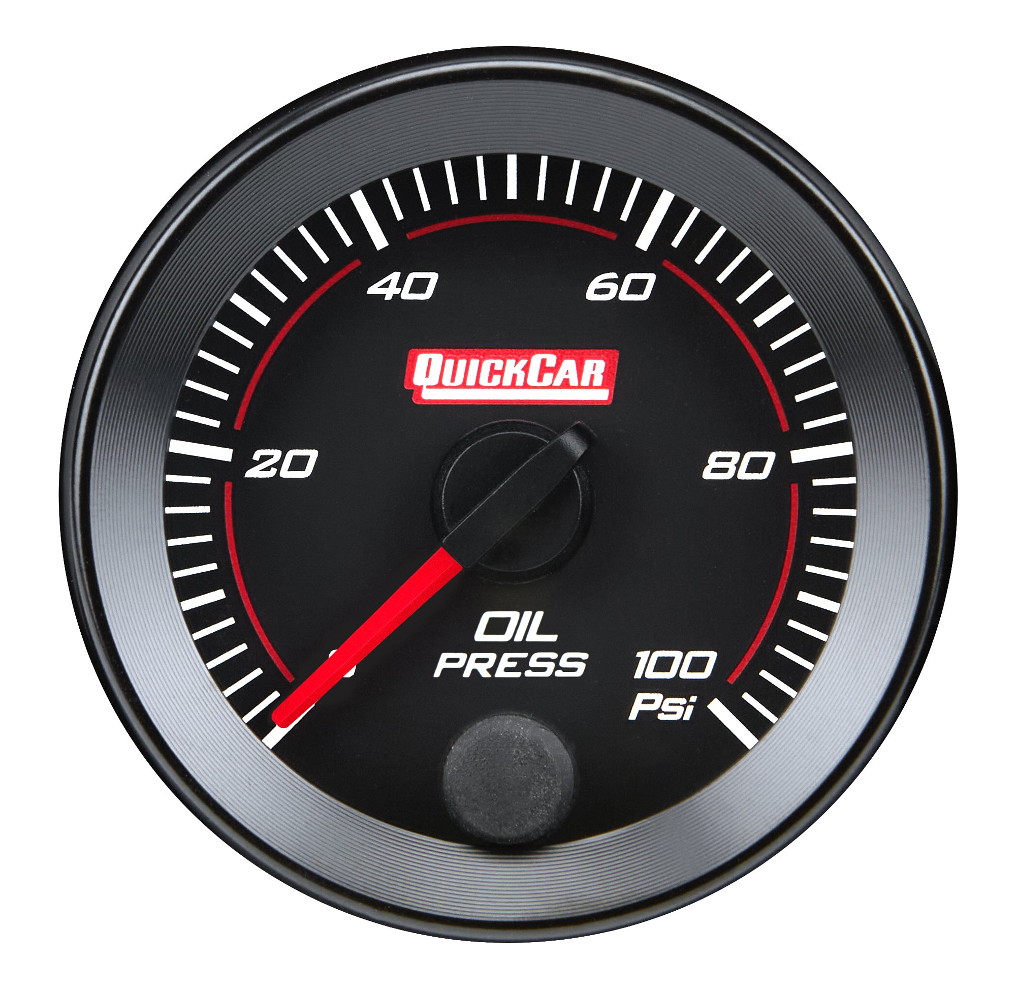 Quickcar Racing 65-003 RedLine  Gauge 2-1/16in Oil Pressure 0-100psi Quickcar Racing 65-003