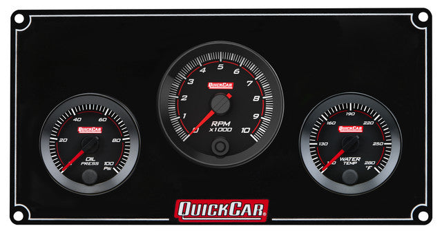 Quickcar Racing 65-2031 RedLine Panel 2-1/16in 2-1 OP/WT w/Tach Quickcar Racing 65-2031