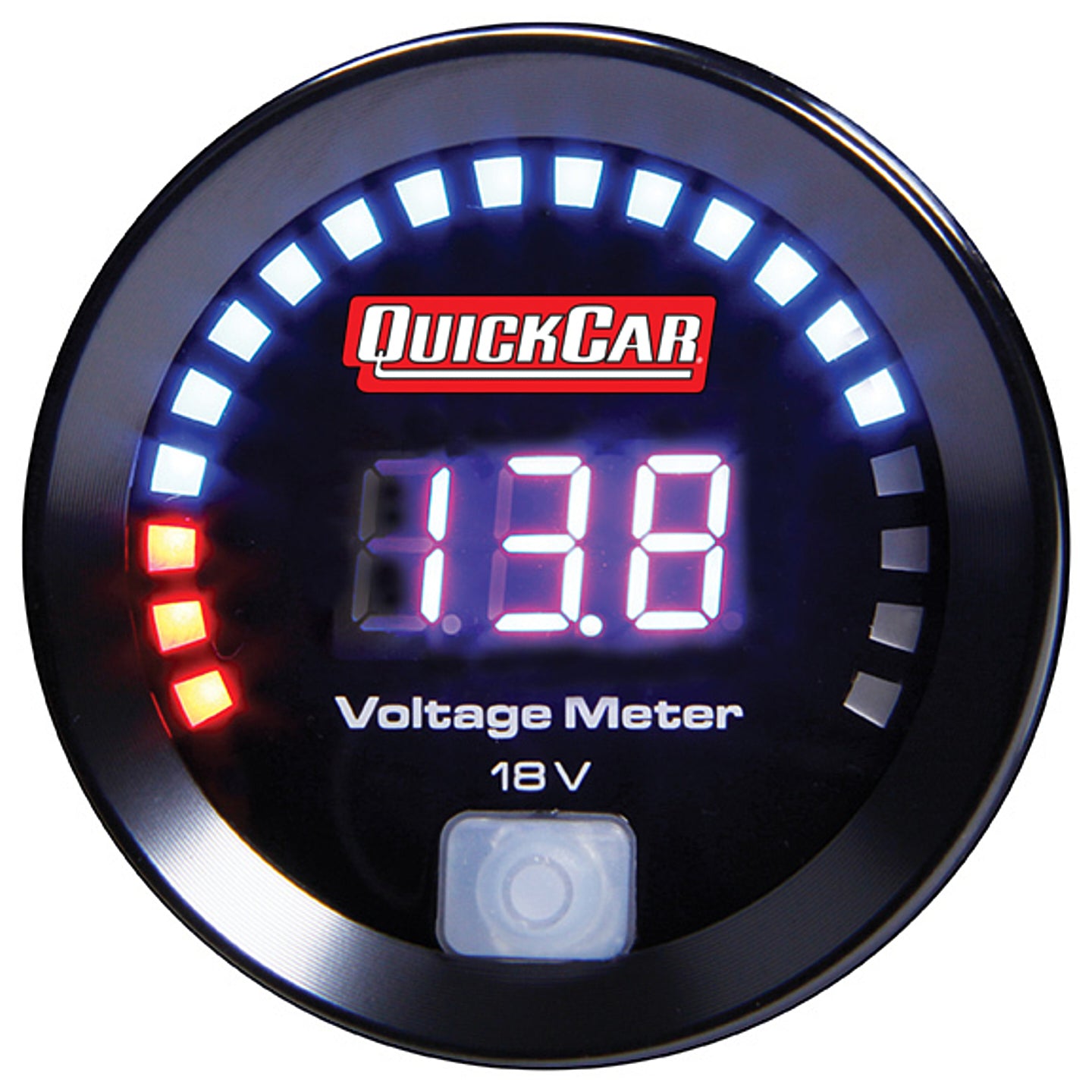 Quickcar Racing 67-007 Digital Volt Gauge 8-18 Quickcar Racing 67-007