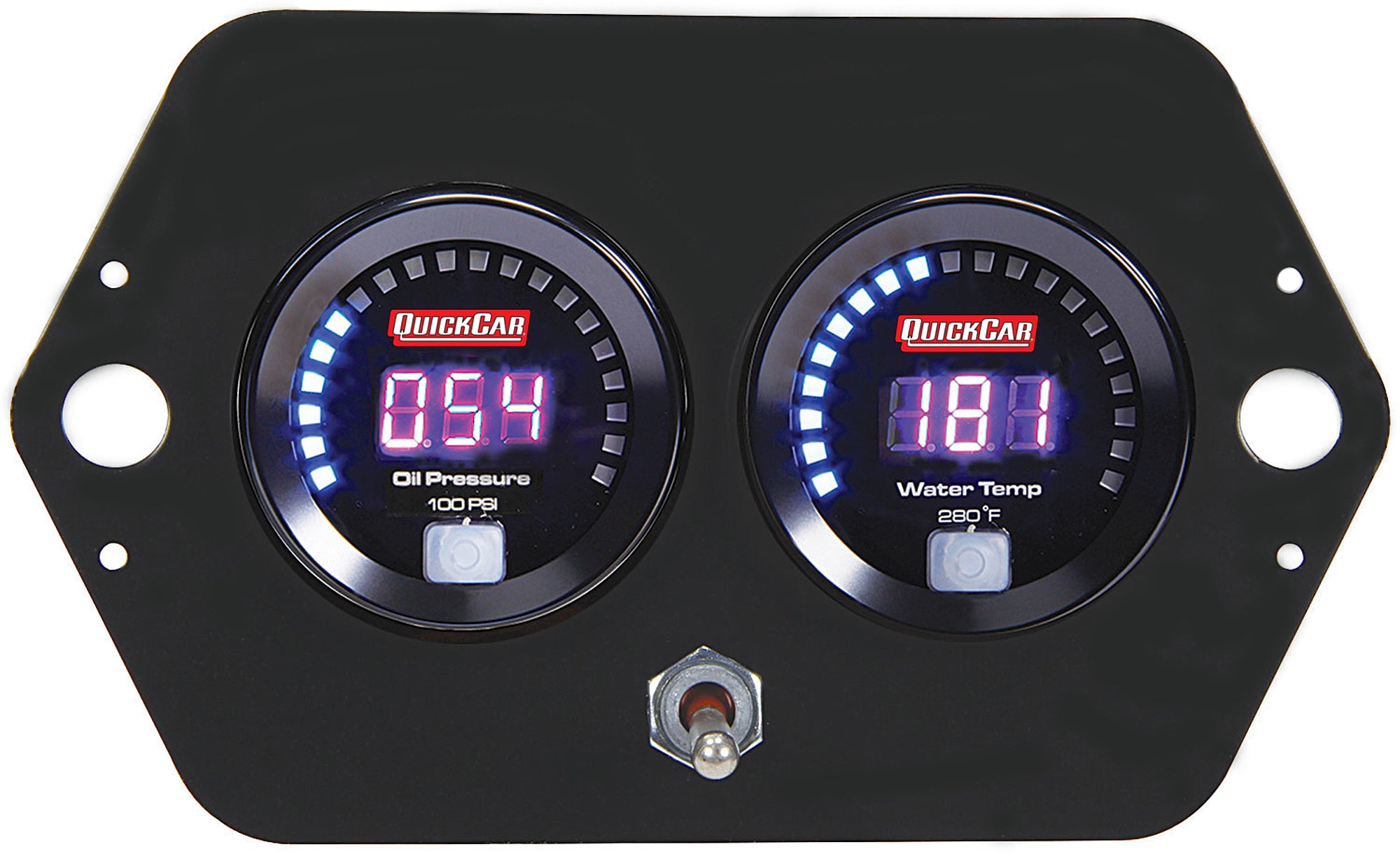Quickcar Racing 67-2005 Digital 2-Gauge Panel Open Wheel OP/WT w/Batt Quickcar Racing 67-2005