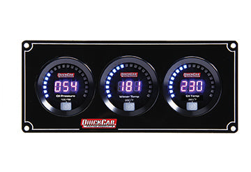 Quickcar Racing 67-3011 Digital 3-Gauge Panel OP/WT/OT Quickcar Racing 67-3011