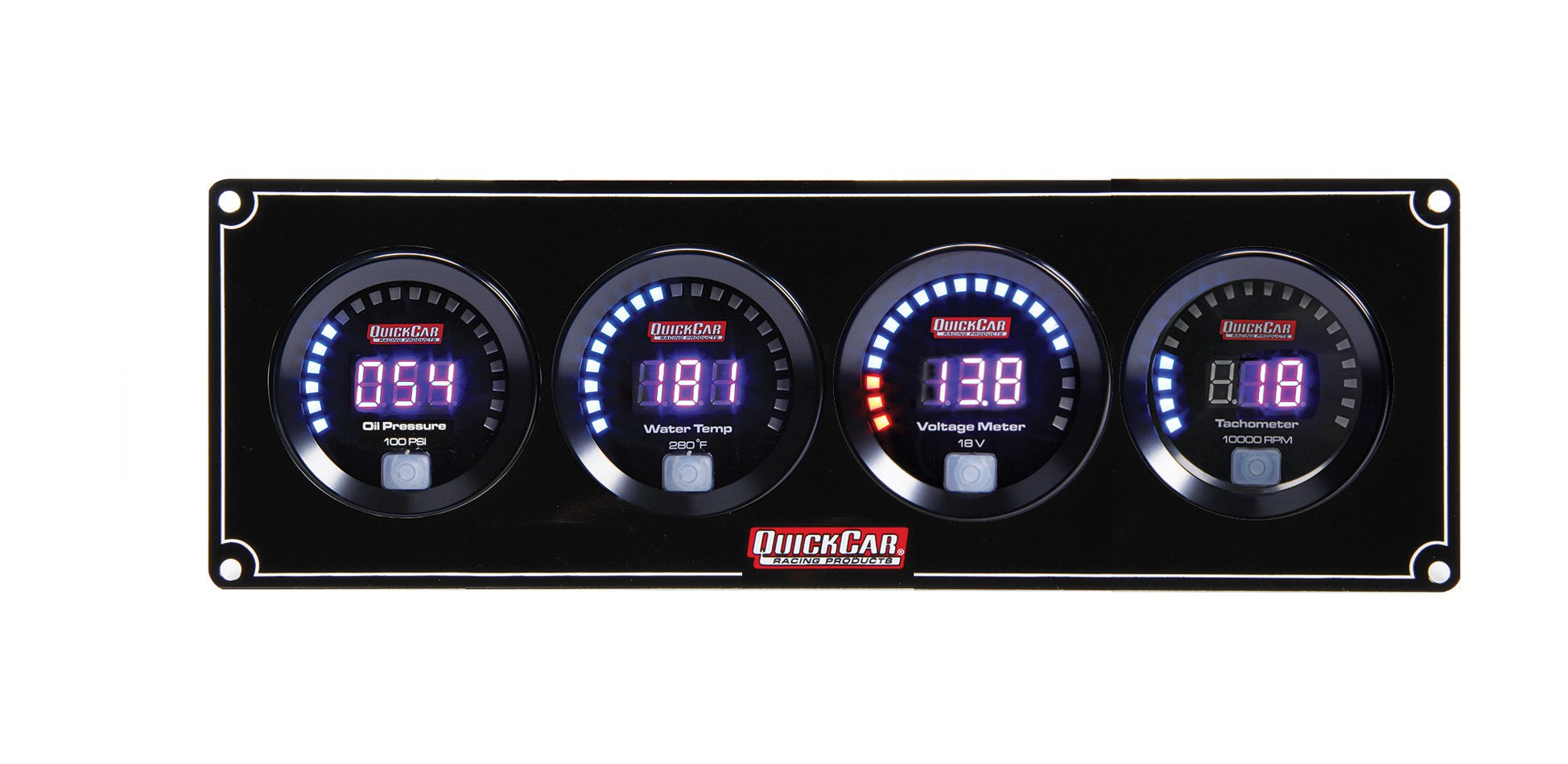 Quickcar Racing 67-3047 Digital 3-1 Gauge Panel OP/WT/Volt w/Tach Quickcar Racing 67-3047