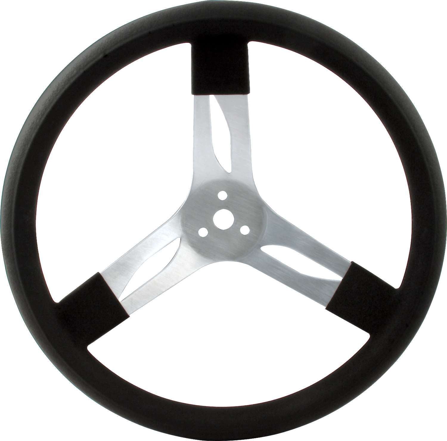 Quickcar Racing 68-001 15in Steering Wheel Alum Black Quickcar Racing 68-001