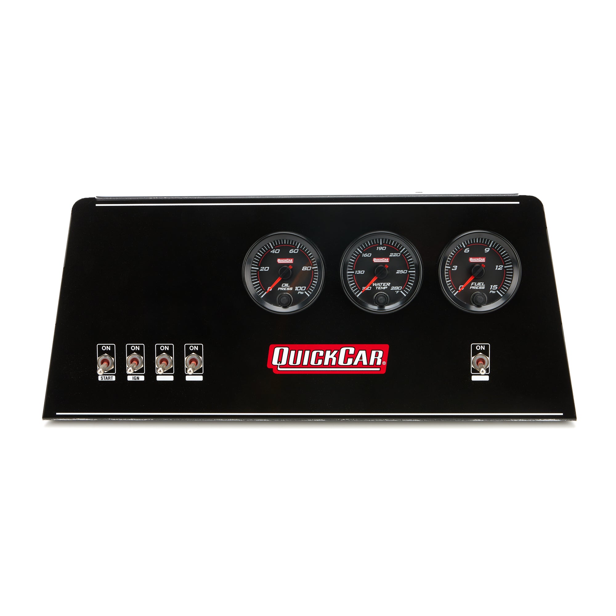 Quickcar Racing 69-812-038 NE Mod Dash Panel Rdline OP/WT/FP Sng Ignition Quickcar Racing 69-812-038