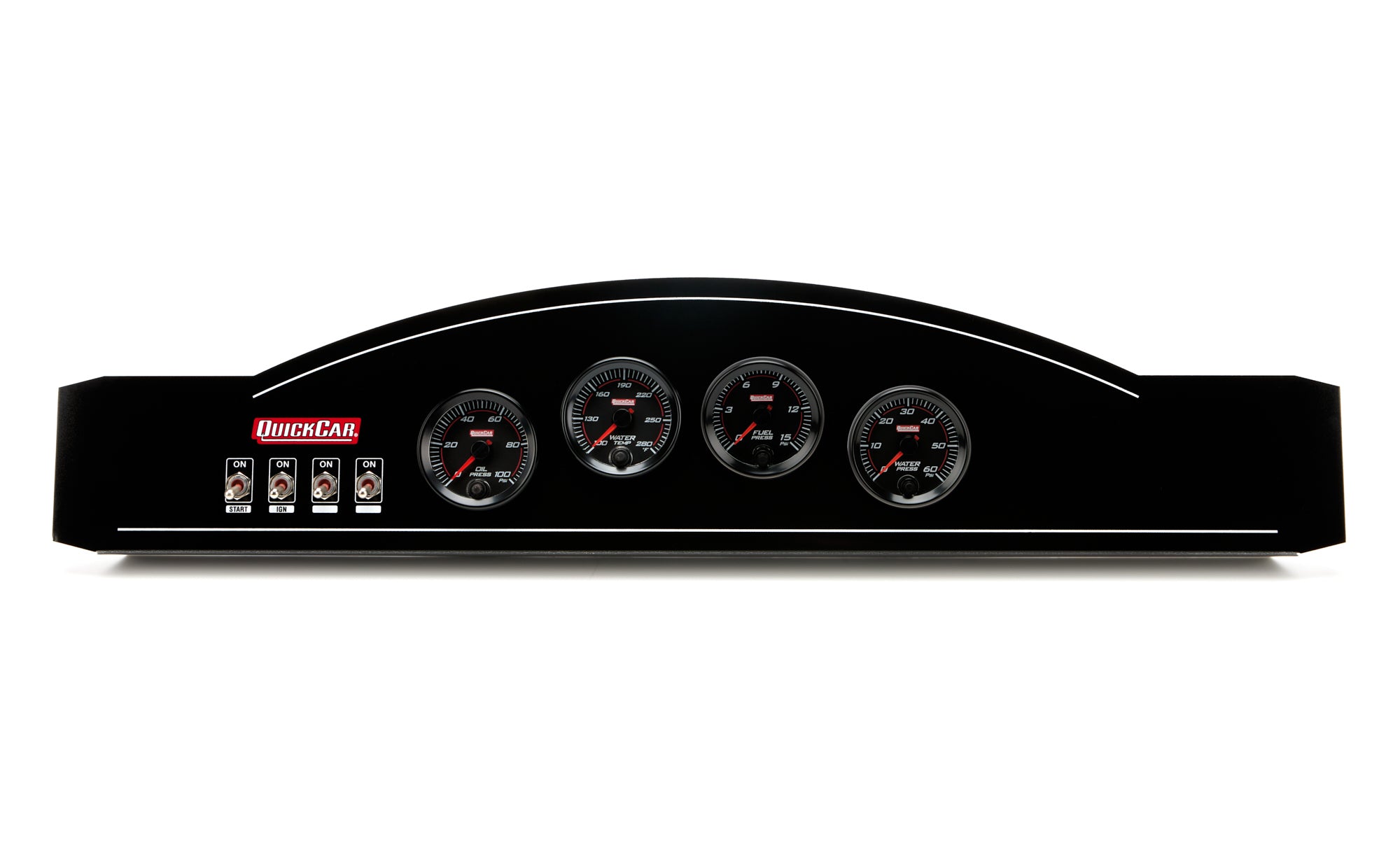 Quickcar Racing 69-826-031 Dash Panel Redline OP/WT /FP/WP Single Ignition Quickcar Racing 69-826-031