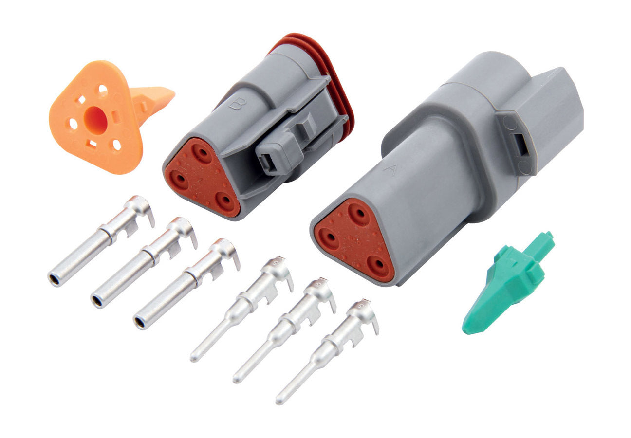 Quickcar Racing 71-332 Deutsch Connector - 3-Pin Quickcar Racing 71-332