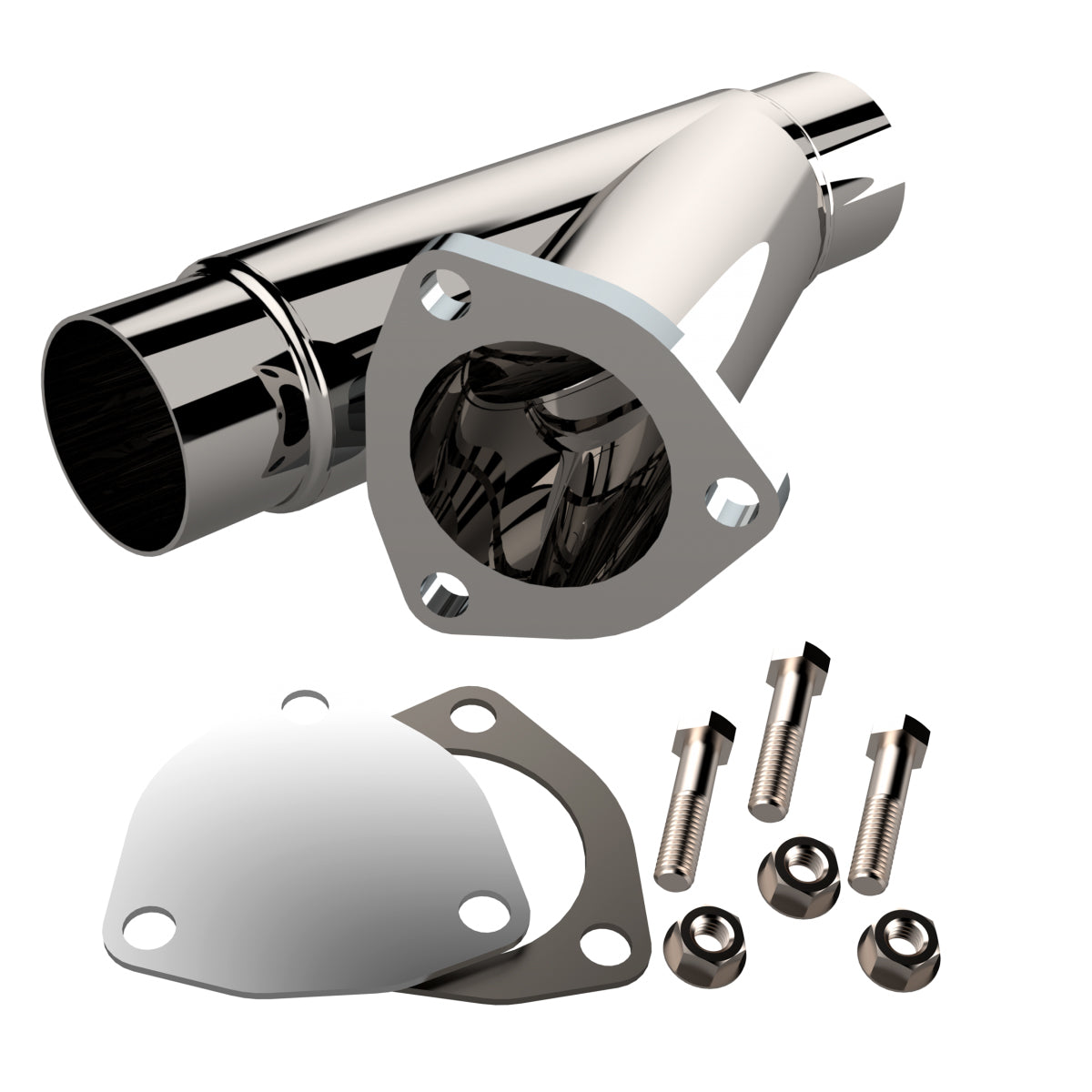 QTP 10225 2.25 Inch Stainless Stee l Exhaust Cutout QTP 10225
