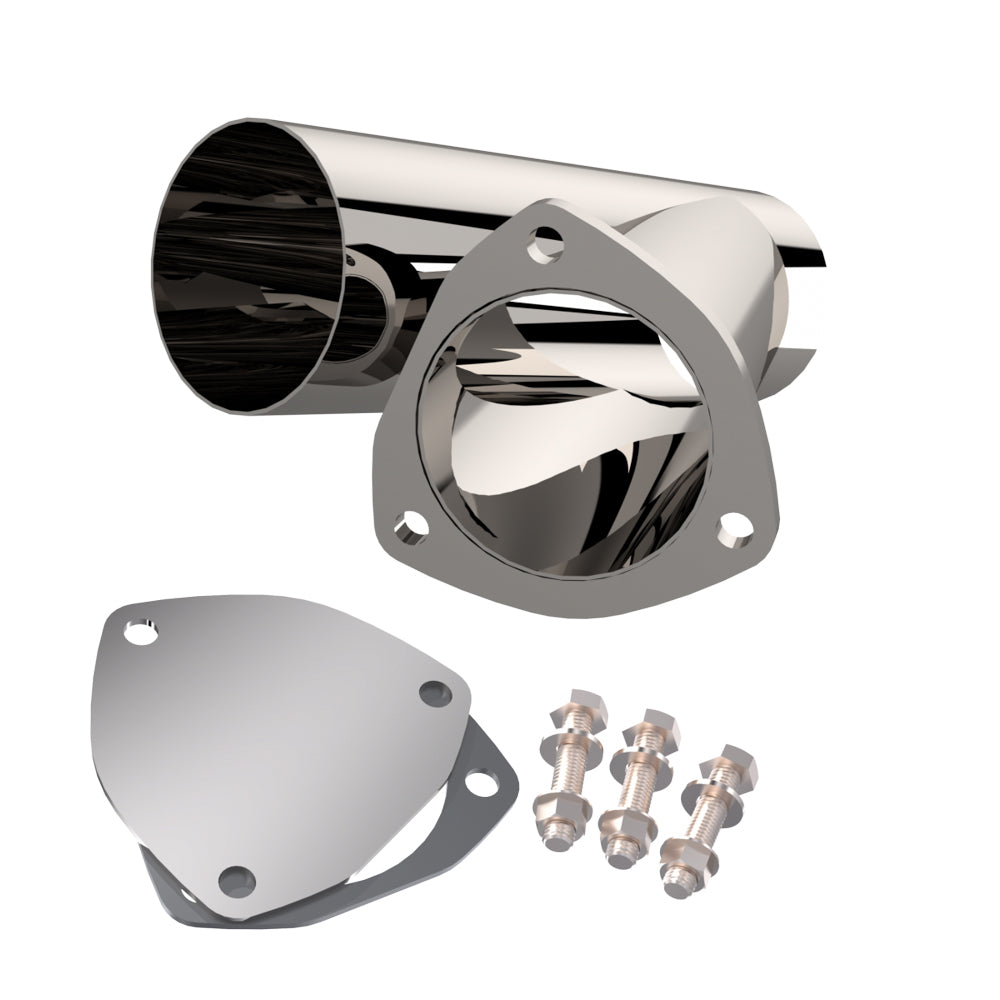 QTP 10350 3.50 Inch Stainless Stee l Exhaust Cutout QTP 10350