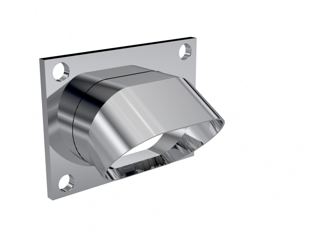 QTP 11339 Low Profile Oval Stain less Steel Turn Down QTP 11339
