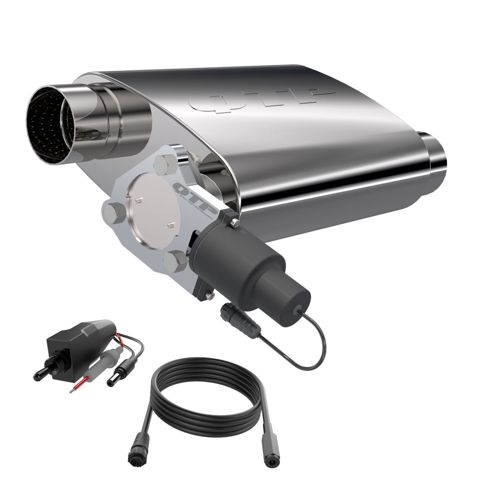 QTP 13300C 3in Screamer Twintronic Muffler QTP 13300C