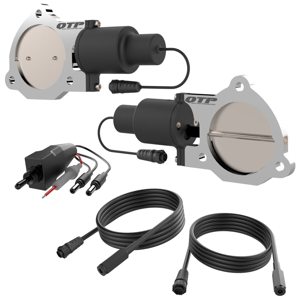 QTP QTEC70 Dual 3.5in Electric Exha ust Cutout Valves QTP QTEC70