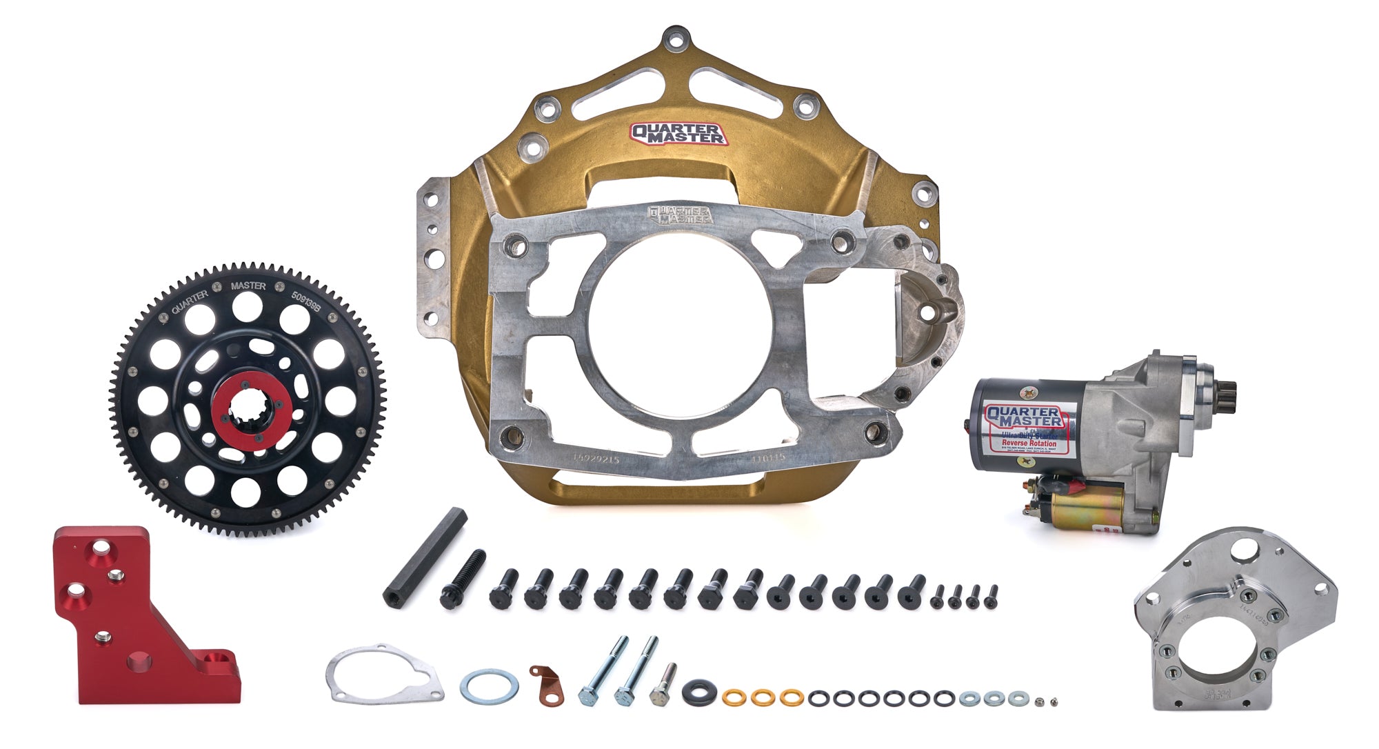 Quarter Master 115509124TM Bellhousing Kit Brinn Bert w/Top Op Mount Quarter Master 115509124TM