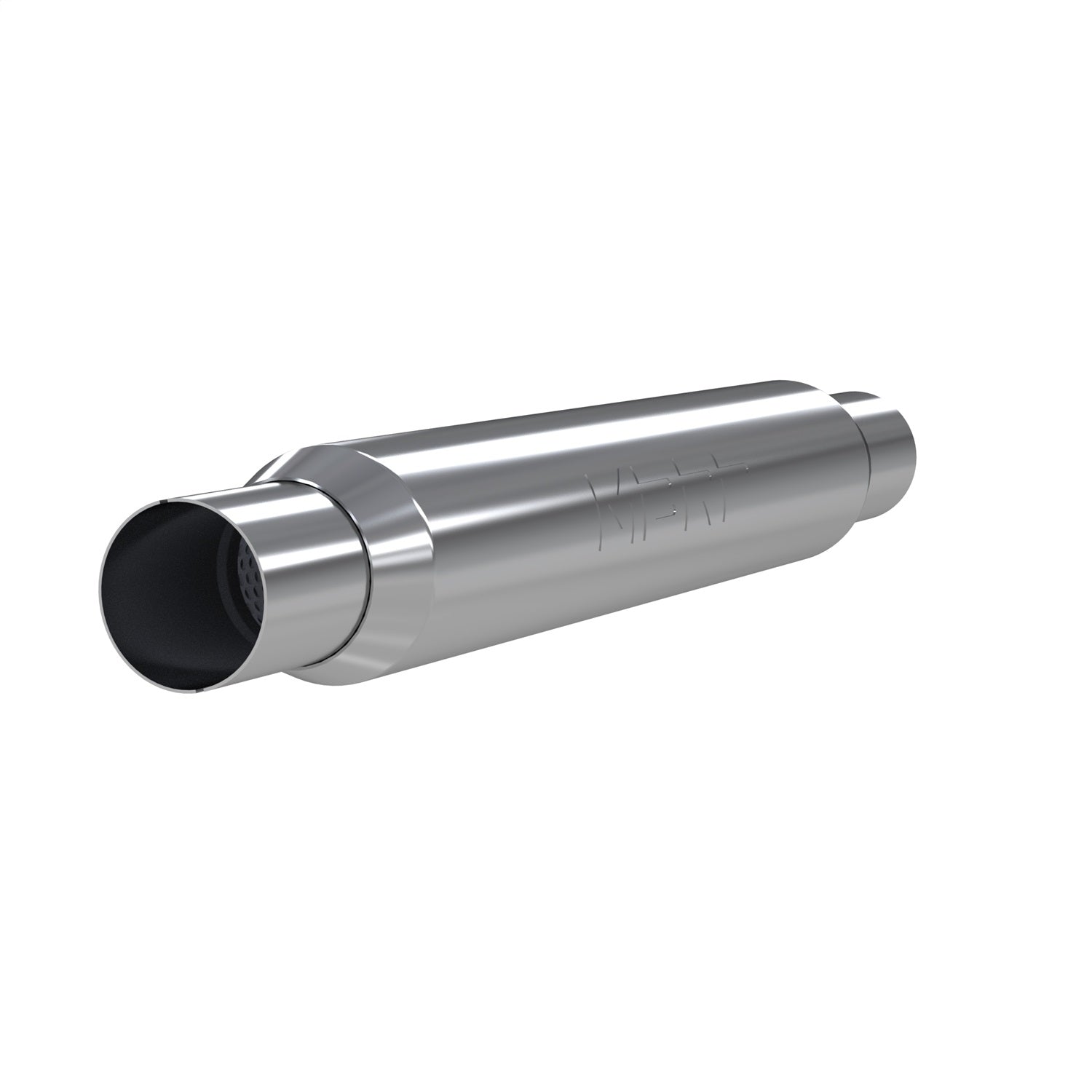 MBRP Exhaust R1005 Armor Pro Resonator; 2.25 in. Inlet/Outlet; T304 Stainless Steel; MBRP Exhaust R1005