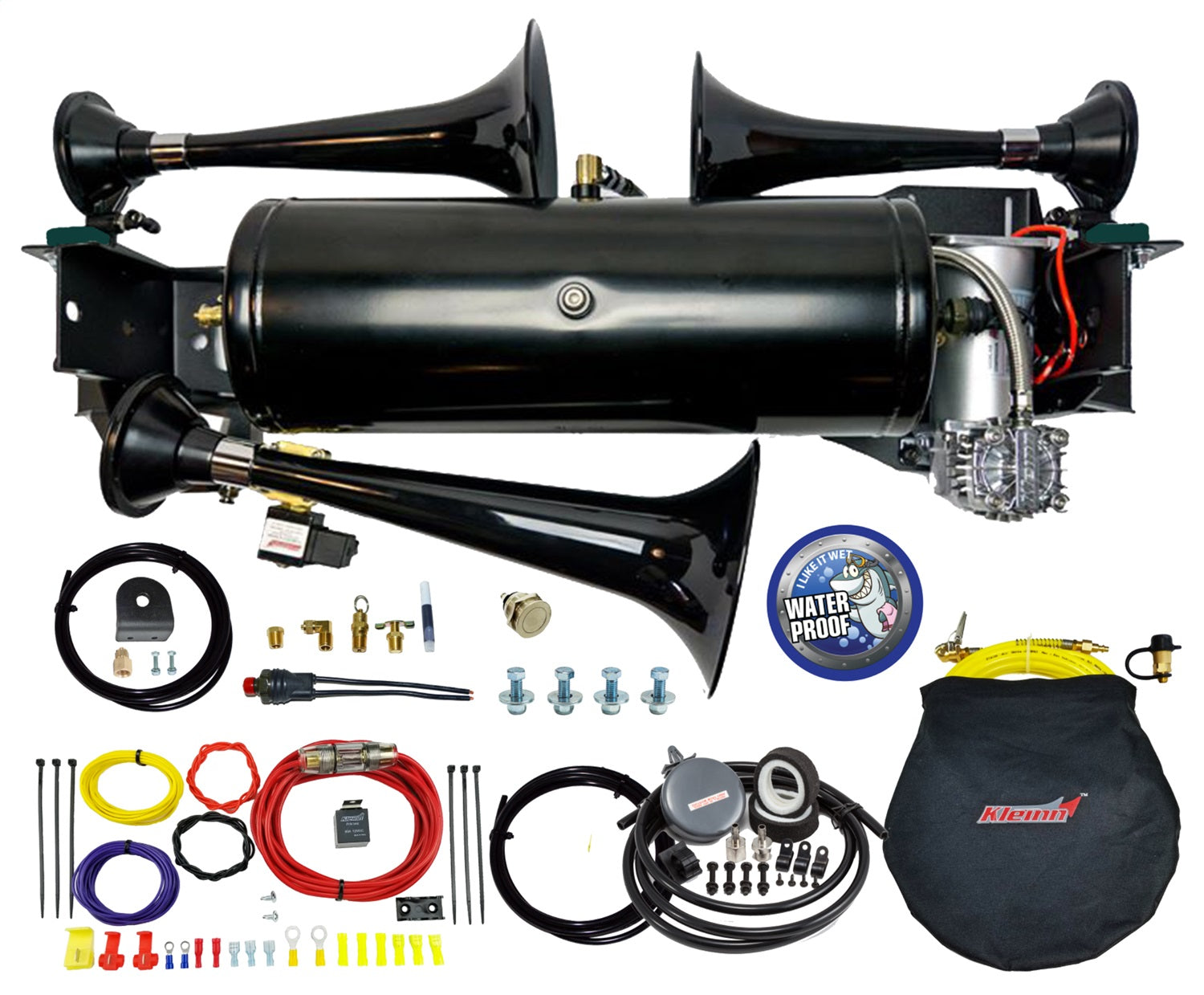 Kleinn Automotive Air Horns RAM1500-230 Train Horn And Onboard Air System w/Horn Kleinn Automotive Air Horns RAM1500-230