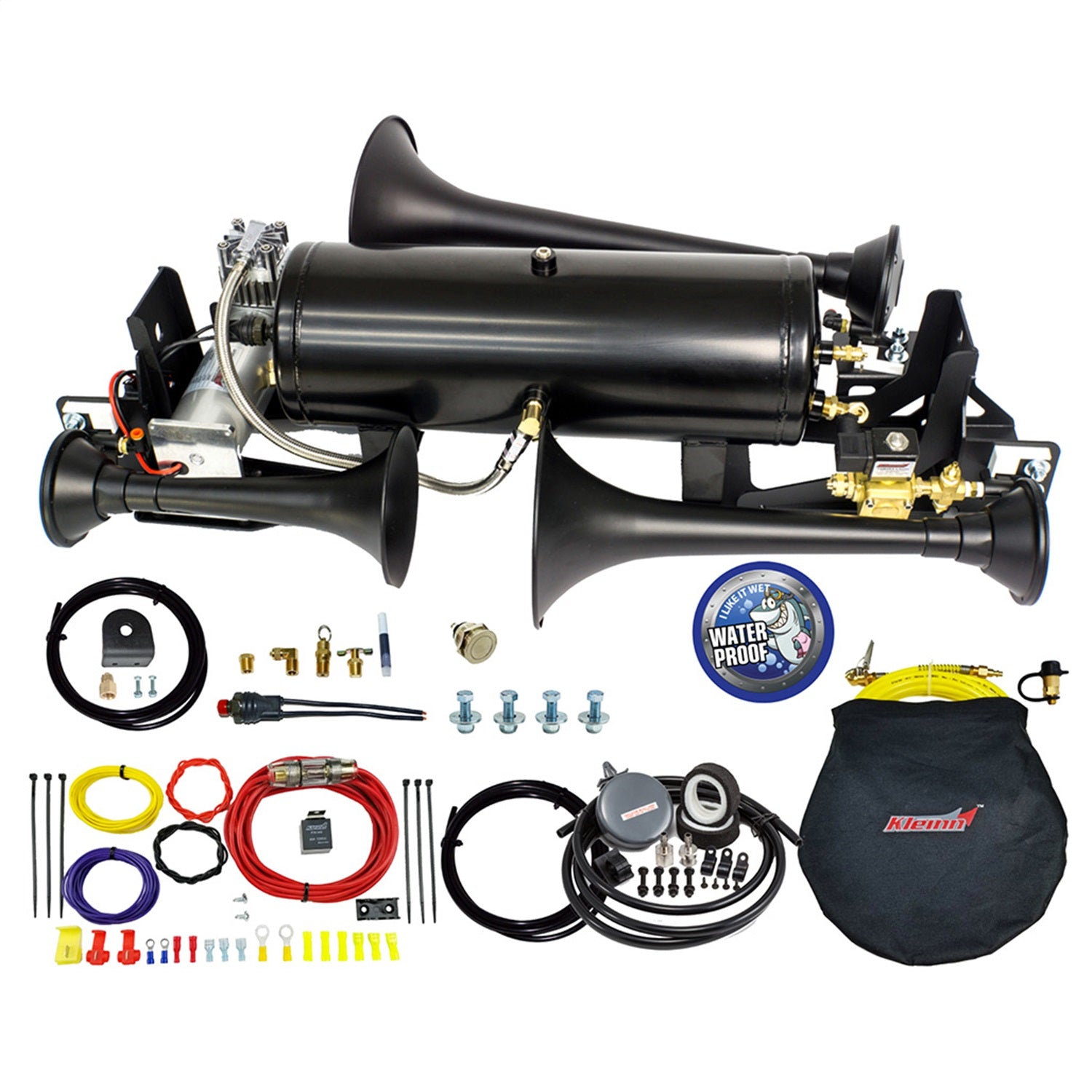 Kleinn Automotive Air Horns RAM1500-734 Train Horn And Onboard Air System w/Horn Kleinn Automotive Air Horns RAM1500-734