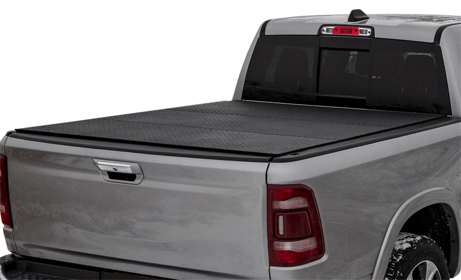 ACI B4070019 LOMAX™ Hard Tri-Fold Cover; Black Diamond Mist Finish; Single Rail; ACI B4070019
